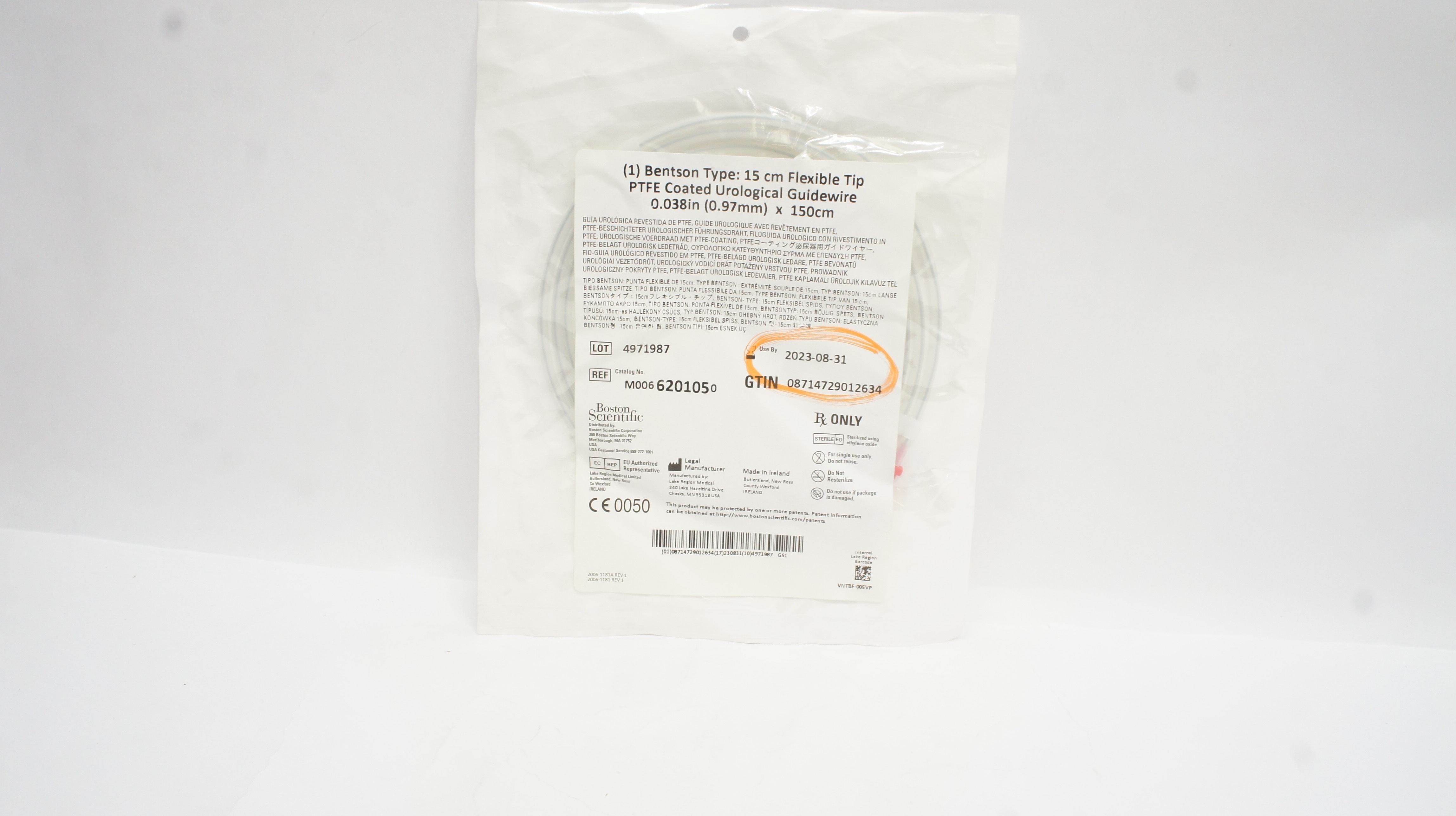 Boston Scientific M0066201050 Coated Urological Guidewire 0.038inch x 150cm (x)