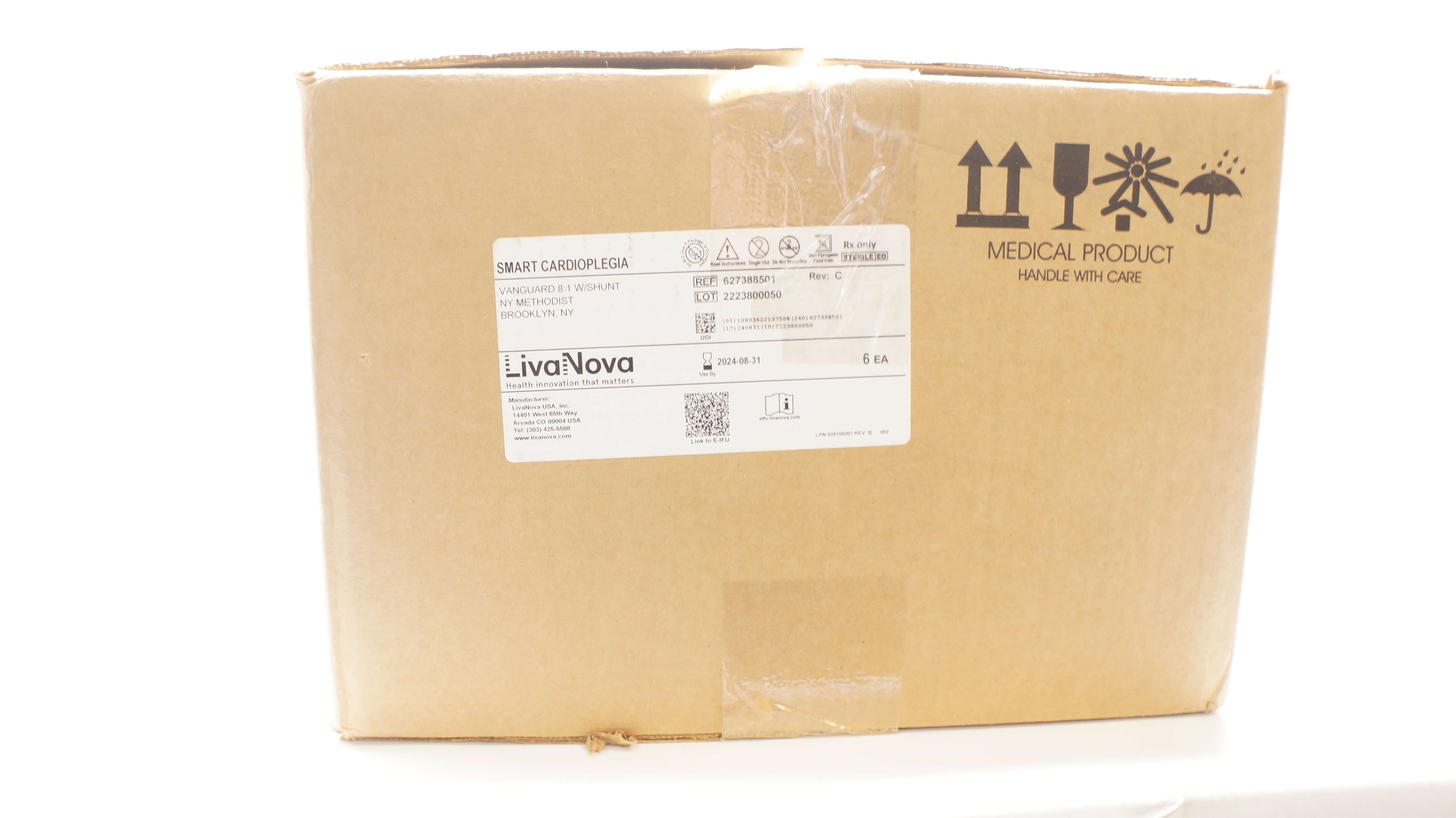 LivaNova 627388501 Smart Cardioplegia - Box of 6