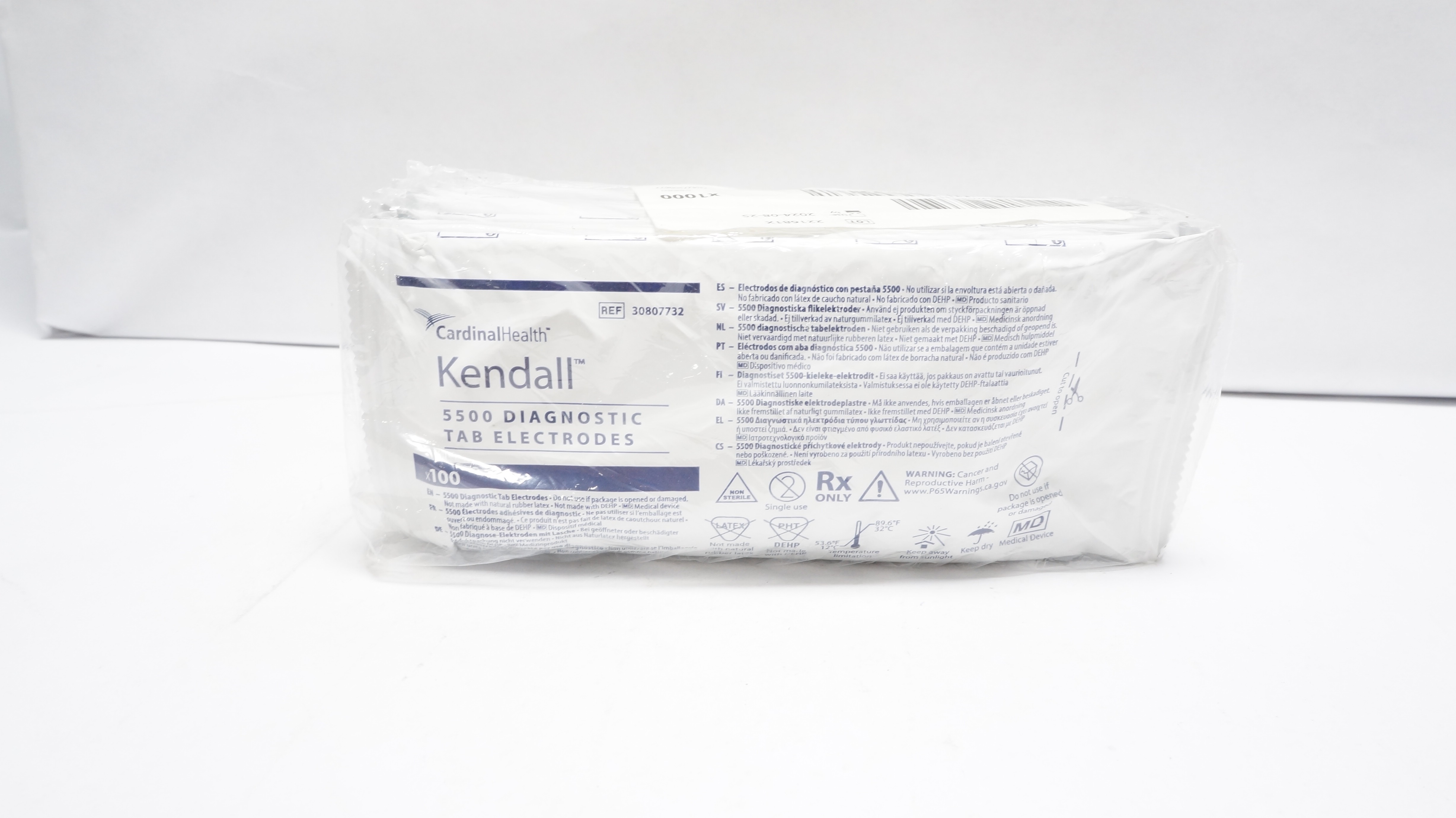 Cardinal Health 30807732 Kendall 5500 Diagnostic Tab Electrodes(x)- Pack of 1000