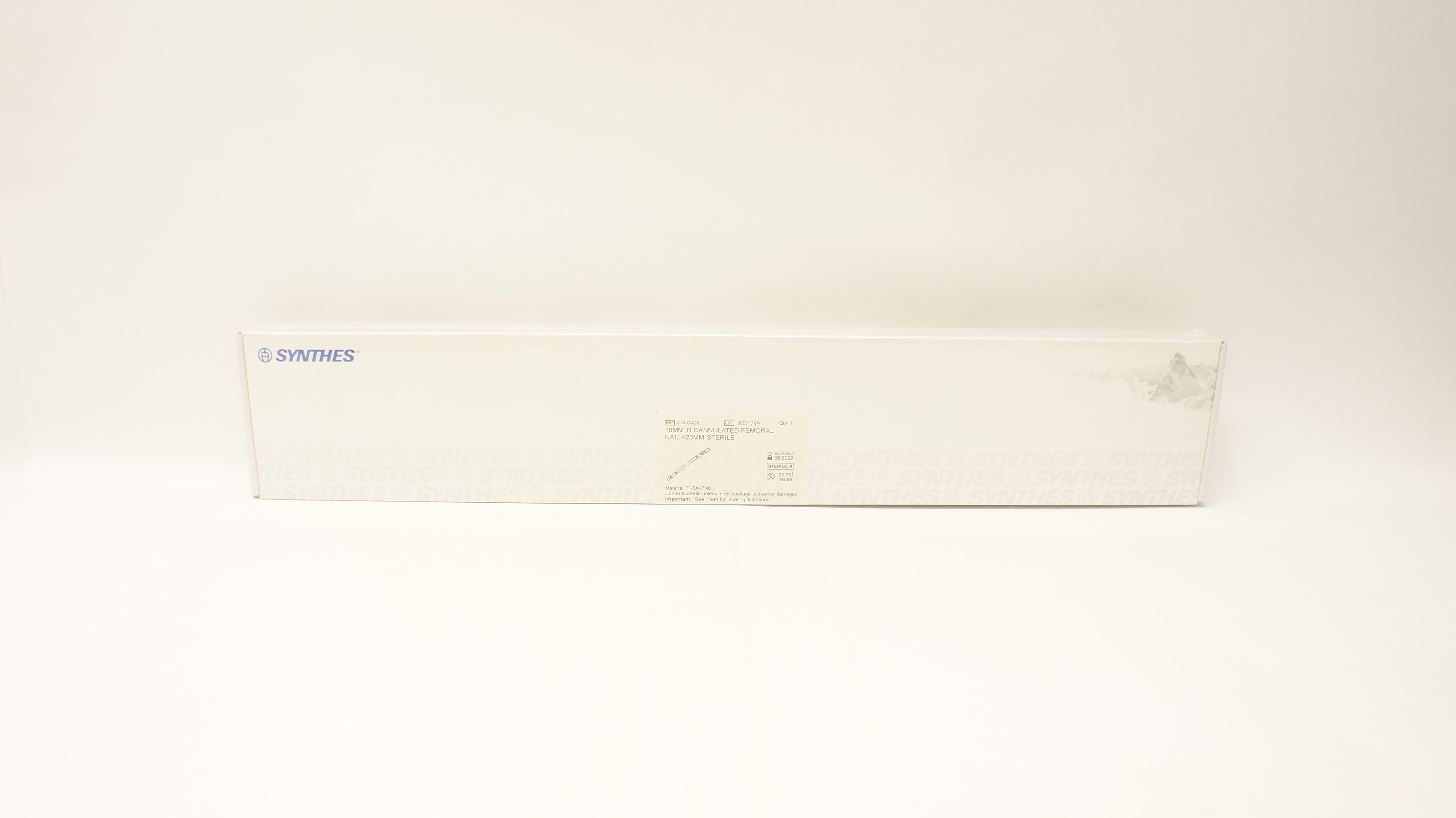 Synthes 474.042S 10mm Ti Cannulated Femoral Nail 420mm