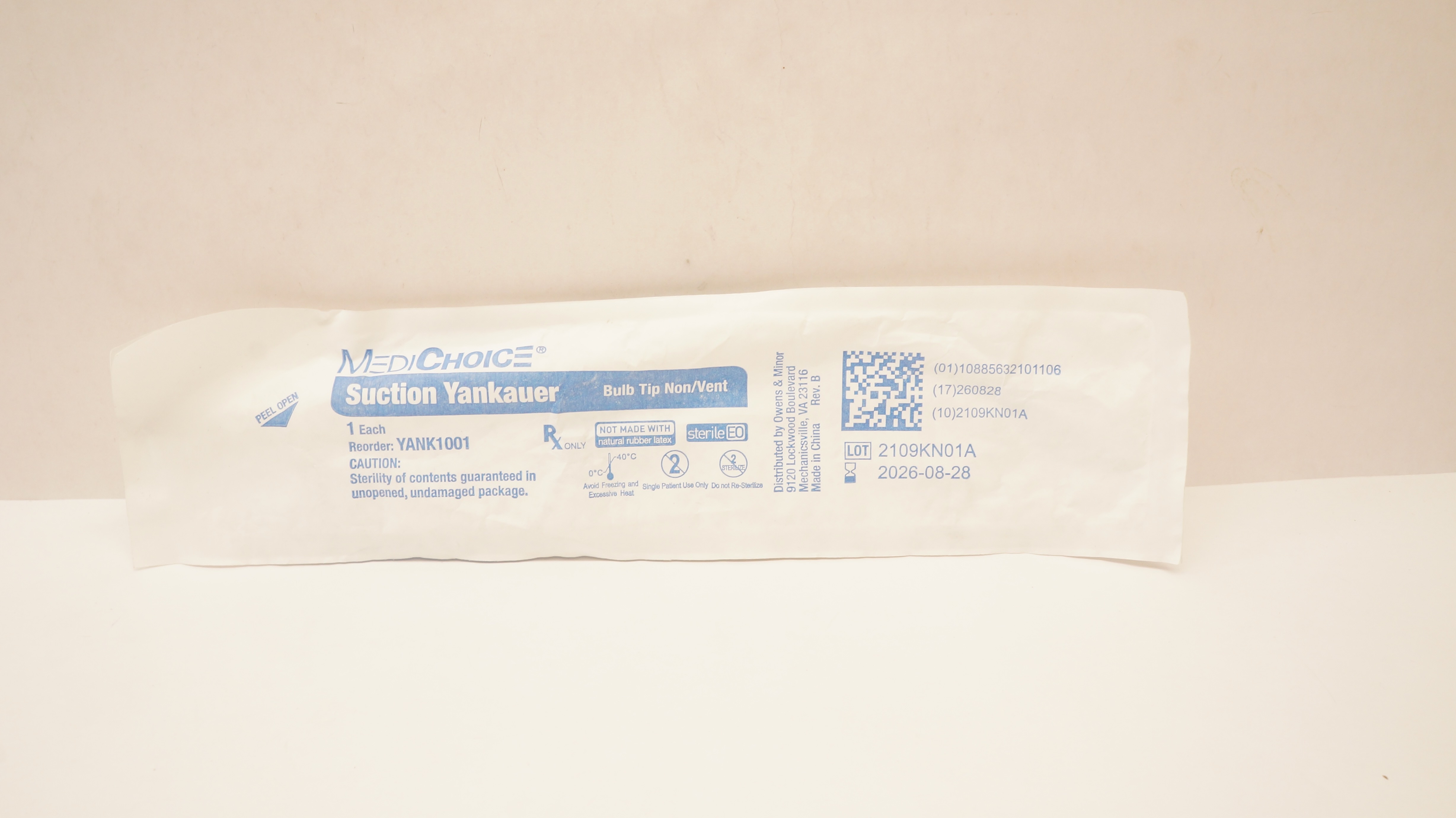 MediChoice YANK1001 Suction Yankauer Bulb Tip Non-Vent