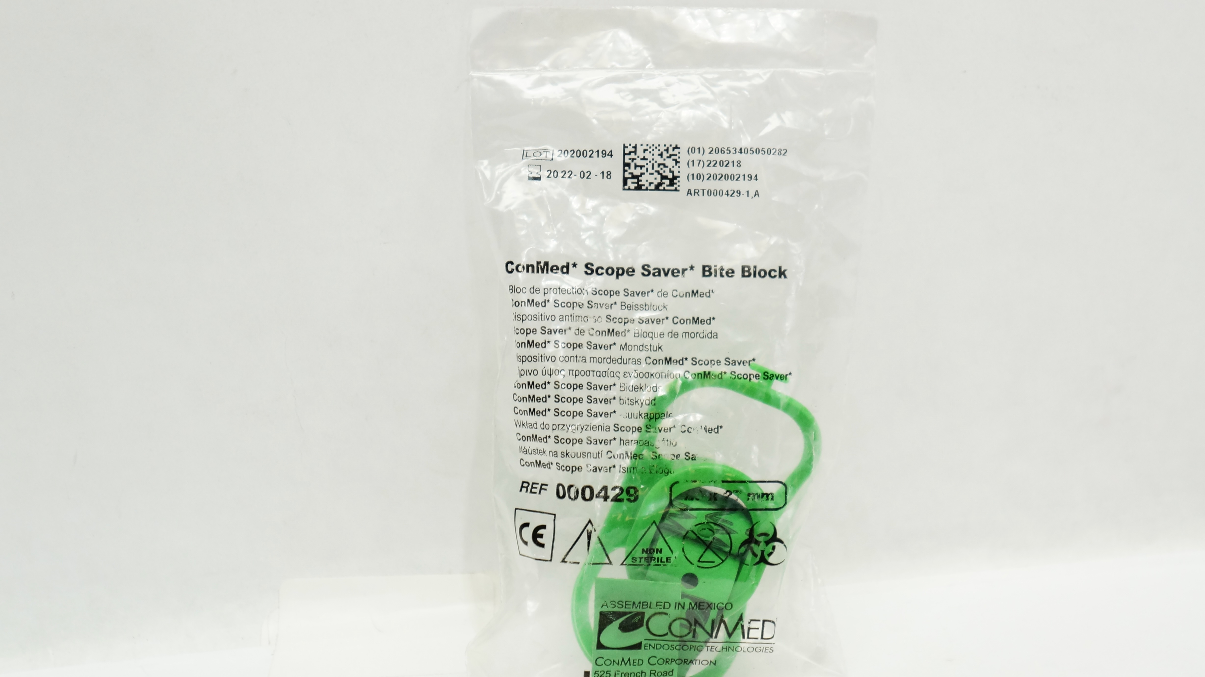 ConMed 000429 Adult Scope Saver Bite Block 20 x 27mm (x)