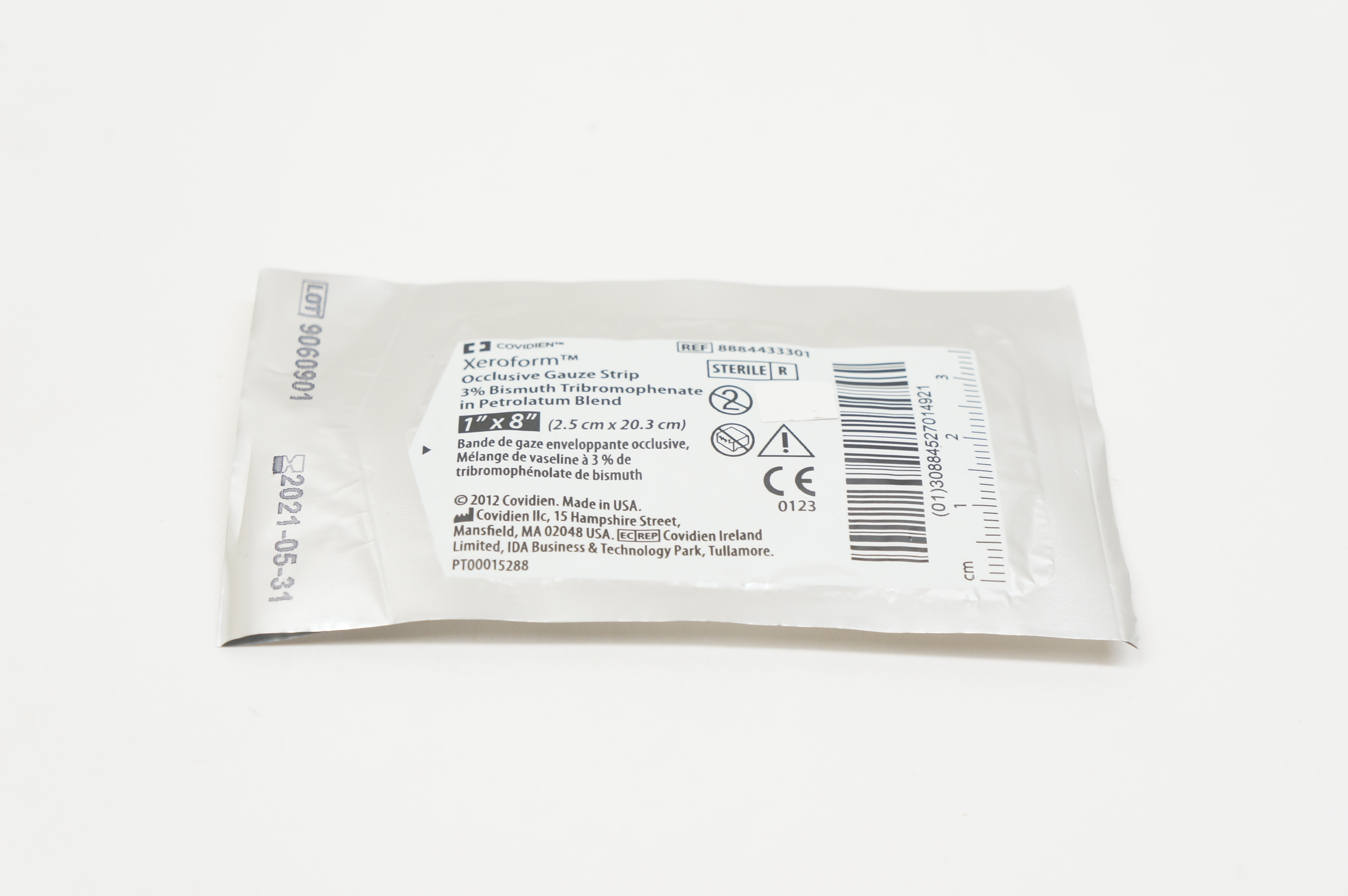 Covidien 8884433301 Xeroform Occlusive Gauze Strip 3% Bismuth 1inch x 8inch (x)