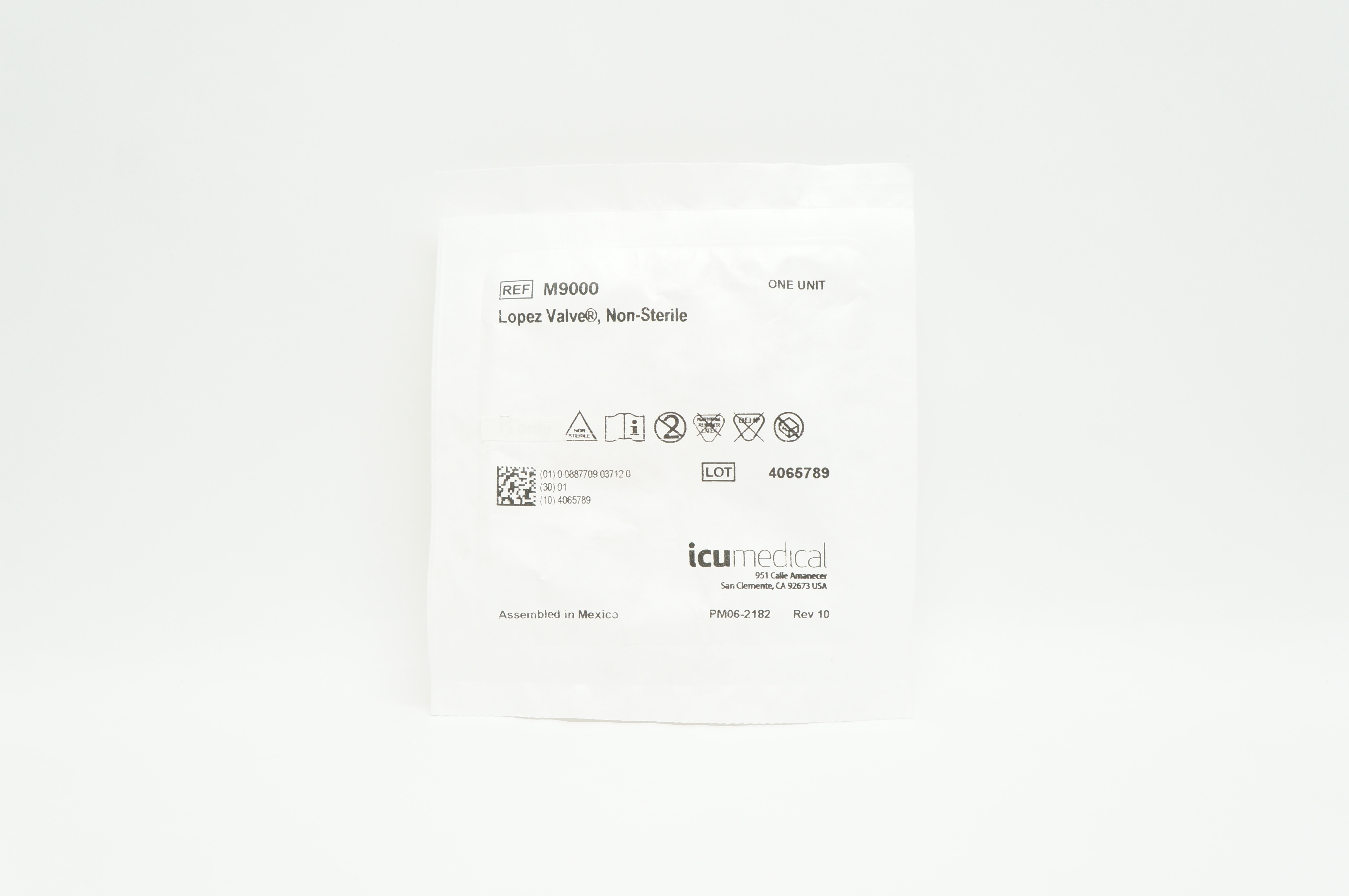 ICU medical M9000 Lopez Valve Non-Sterile