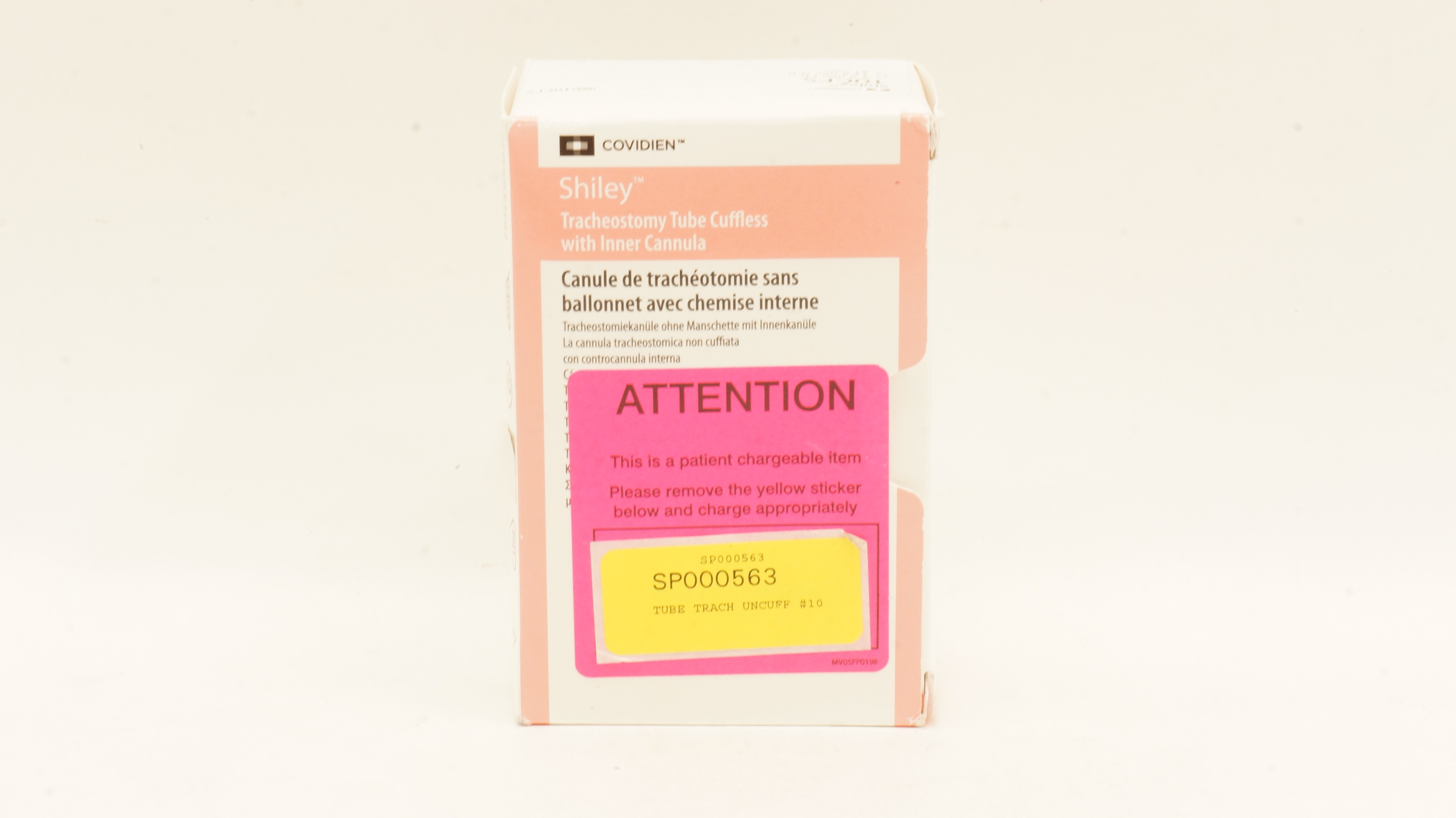 Covidien 10CFS Shiley Tracheostomy Tube Cuffless 8.9mm ID, 13.8mm OD (x)
