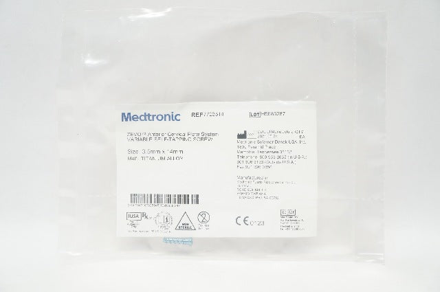 Medtronic 7723514 ZEVO Anterior Cercival, Variable Self-Tapping Screw 3.5 x 14mm