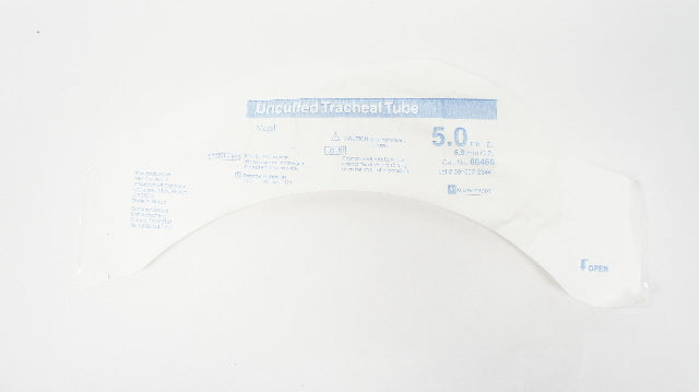 Covidien 86466 Mallinckrodt Magill Uncuffed Tracheal Tube 5.0mm ID x 6.9mm OD