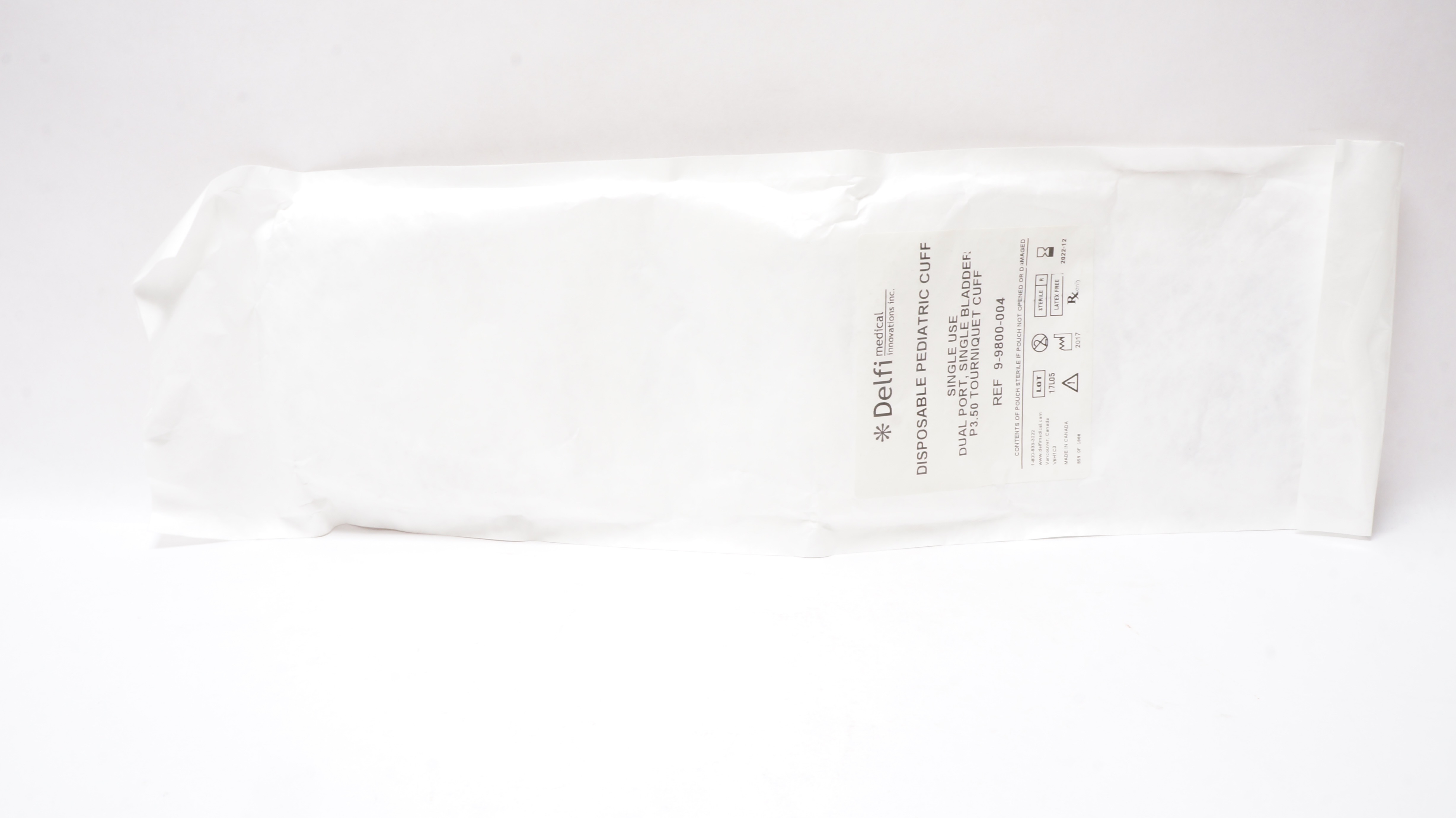 Delfi Medical 9-9800-004 Disposable Pediatric Cuff (x)