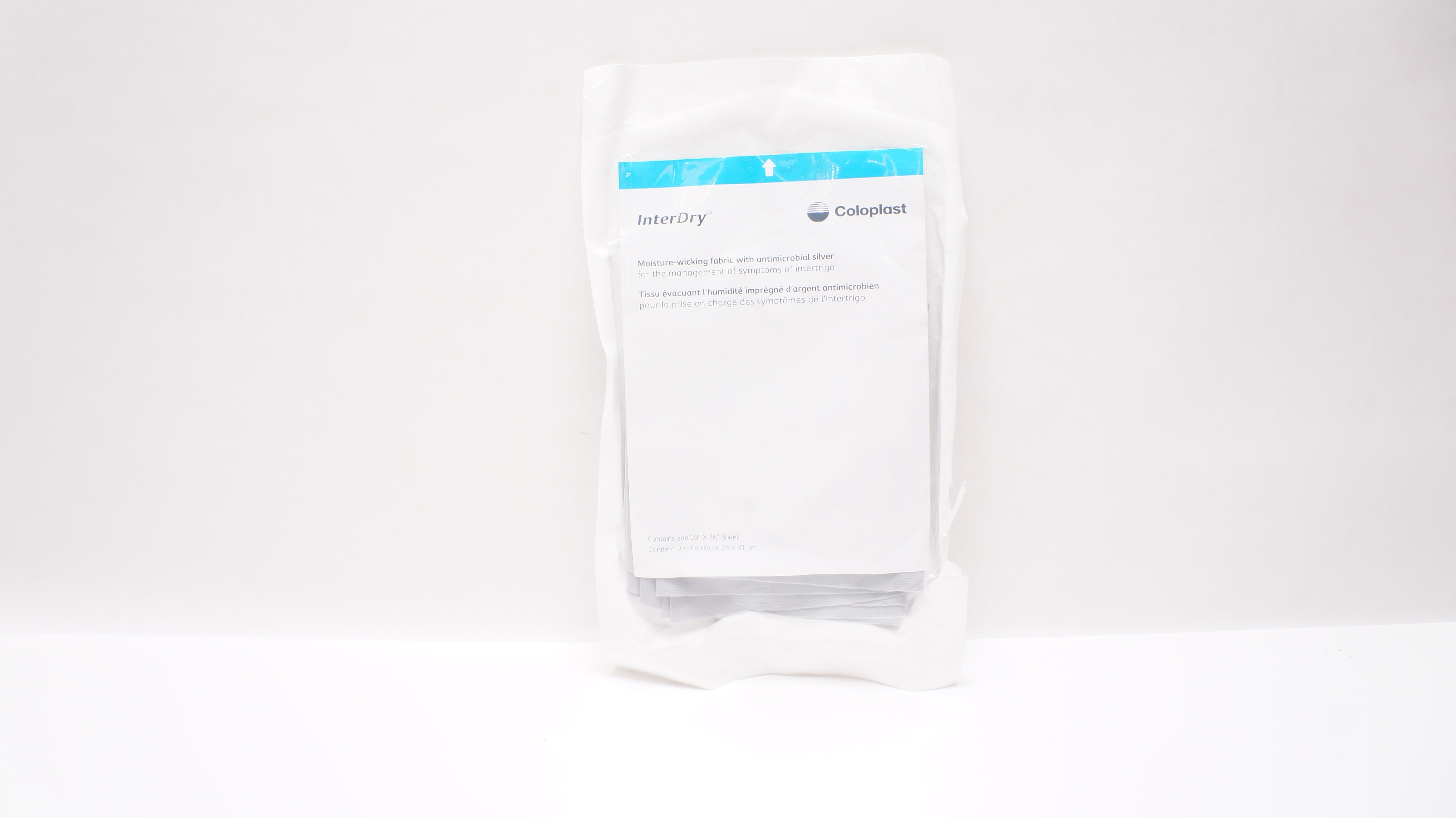 Coloplast 7912 InterDry Moisture-Wicking Fabric w/Antimicrobial Silver 10x36inch