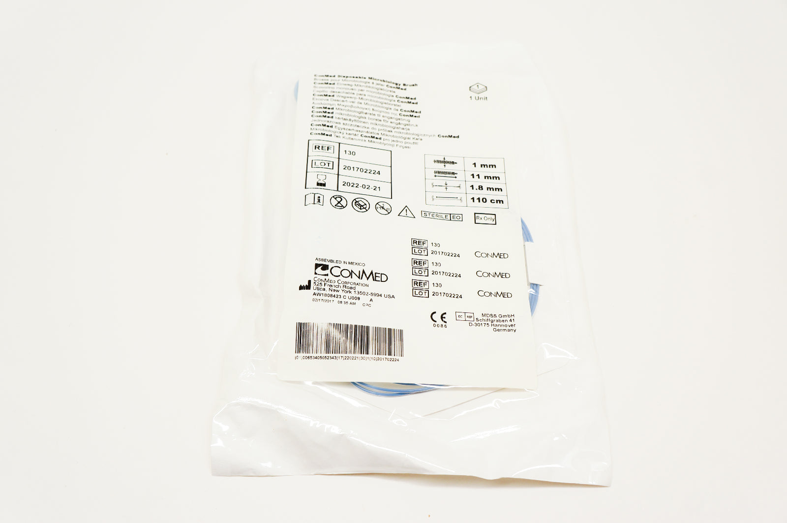 ConMed 130 Disposable Bronchial Cytology Brush 1.0mm x 11mm