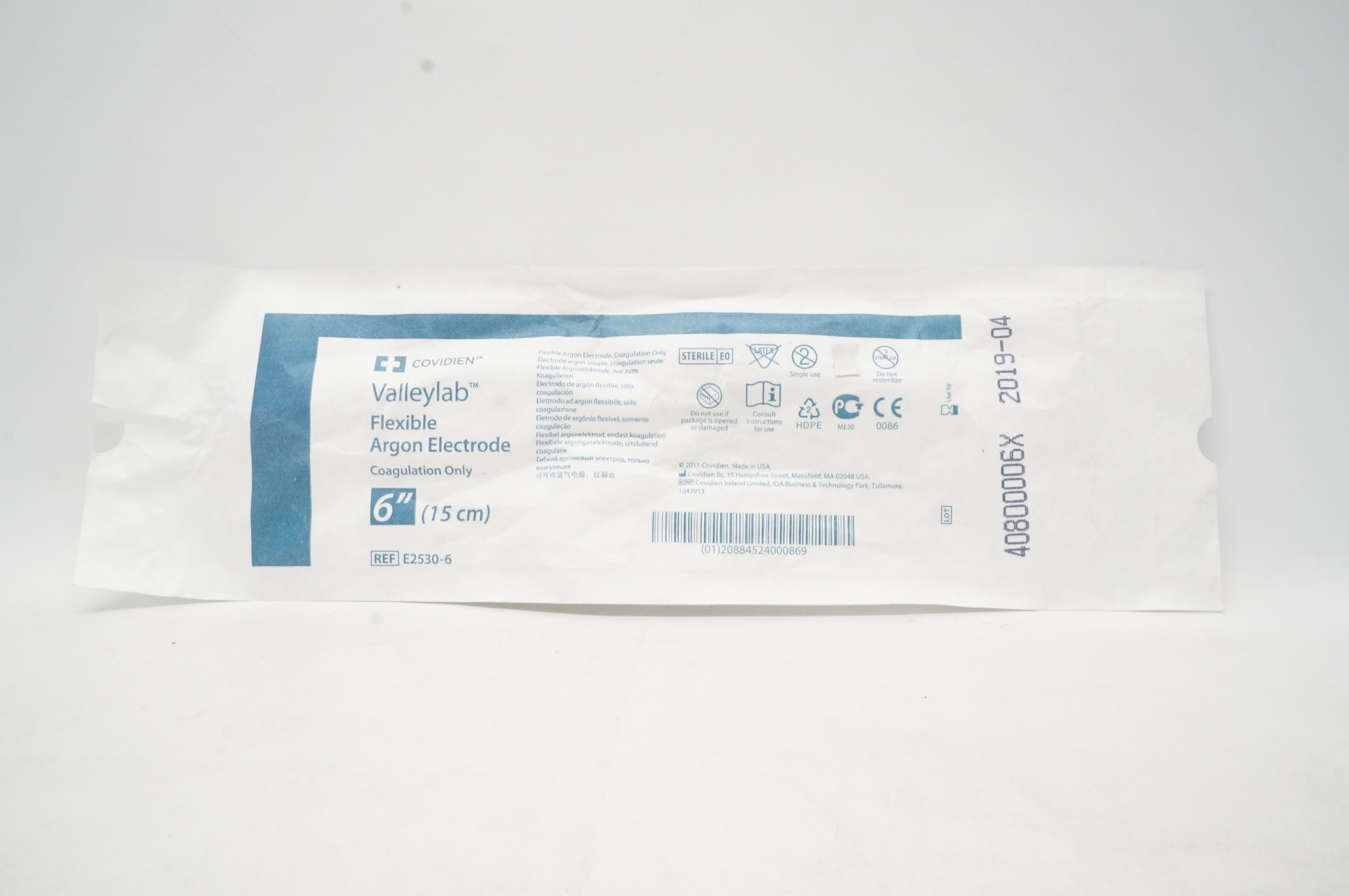 Covidien E2530-6 Valleylab Flexible Argon Electrode 6 inch (x)