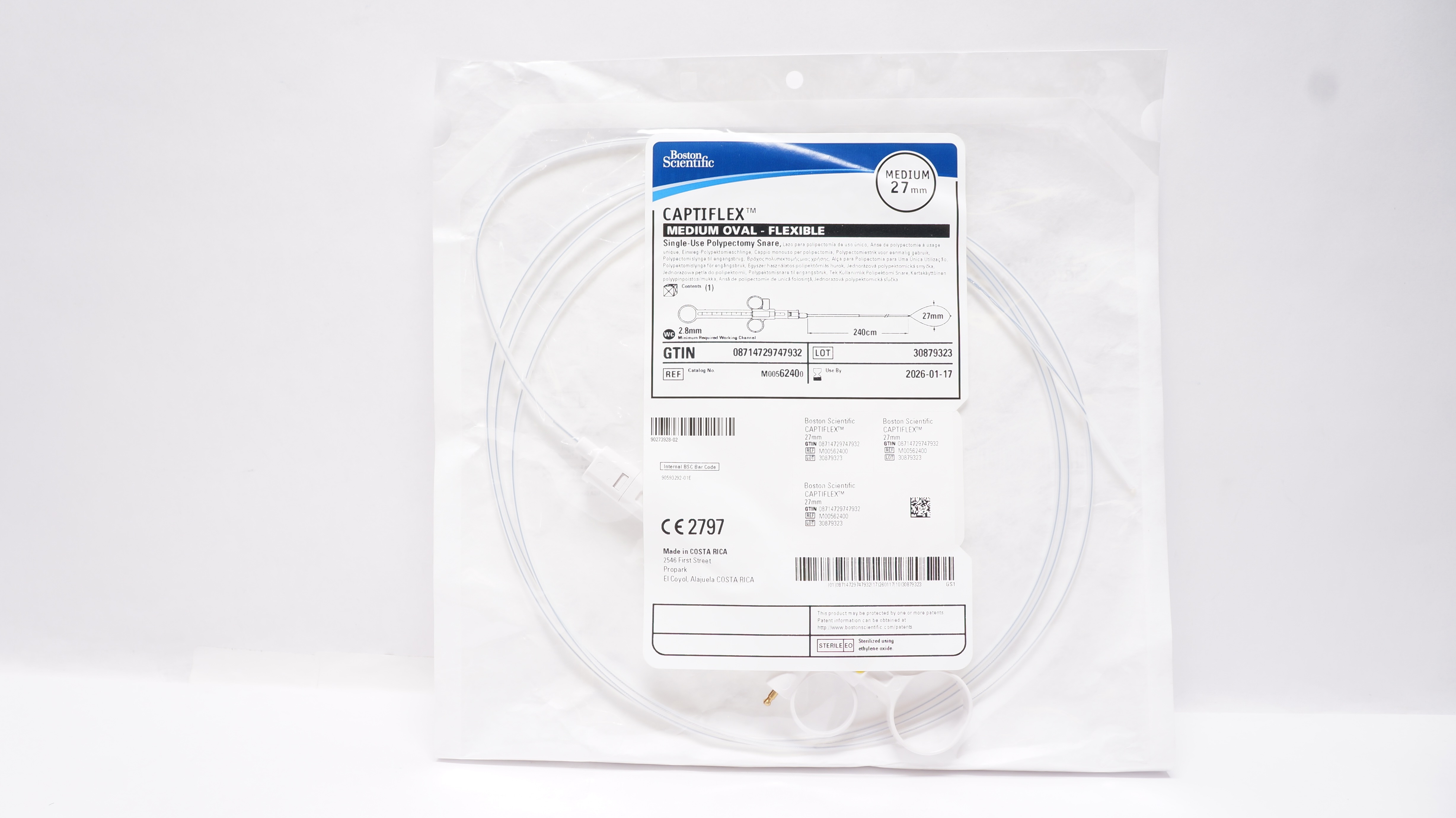 Boston Scientific M00562400 Captiflex Polypectomy Snare, Medium 27mm