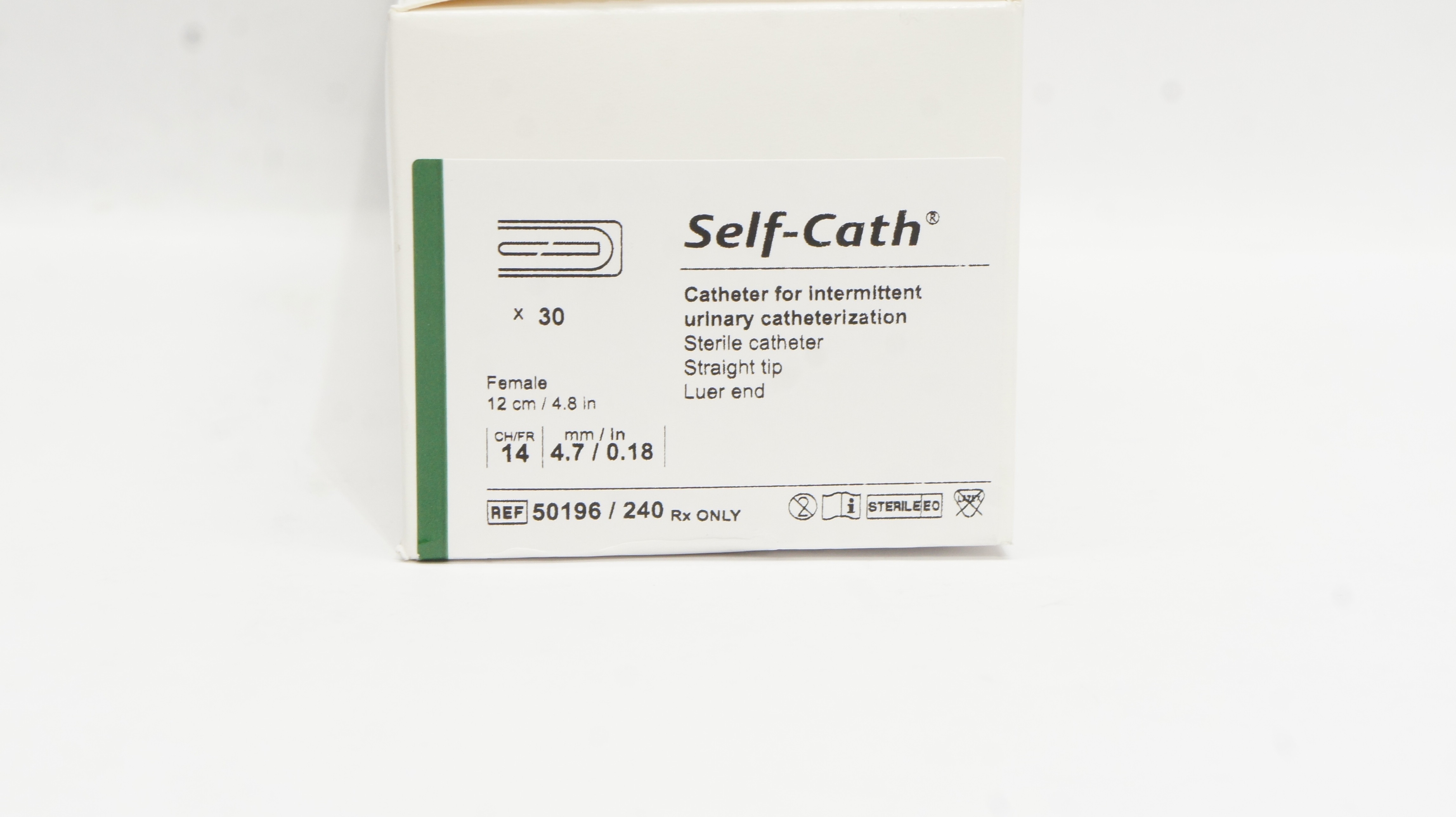 Coloplast 50196/240 Self-Cath Female 14Fr x 0.18in - Box of 30
