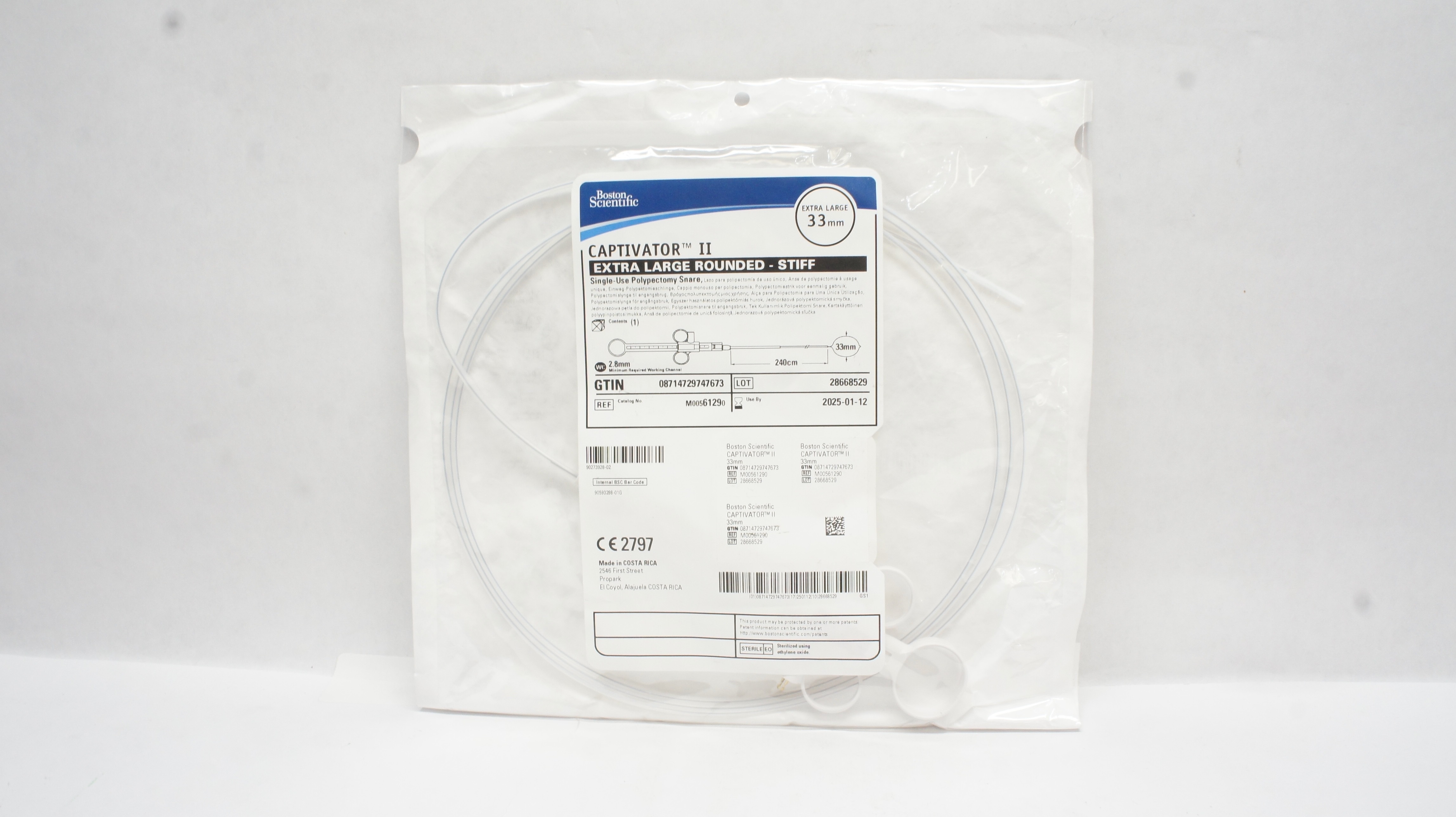 Boston Scientific 6129 CAPTIVATOR II Extra Large Rounded - Stiff 33mm