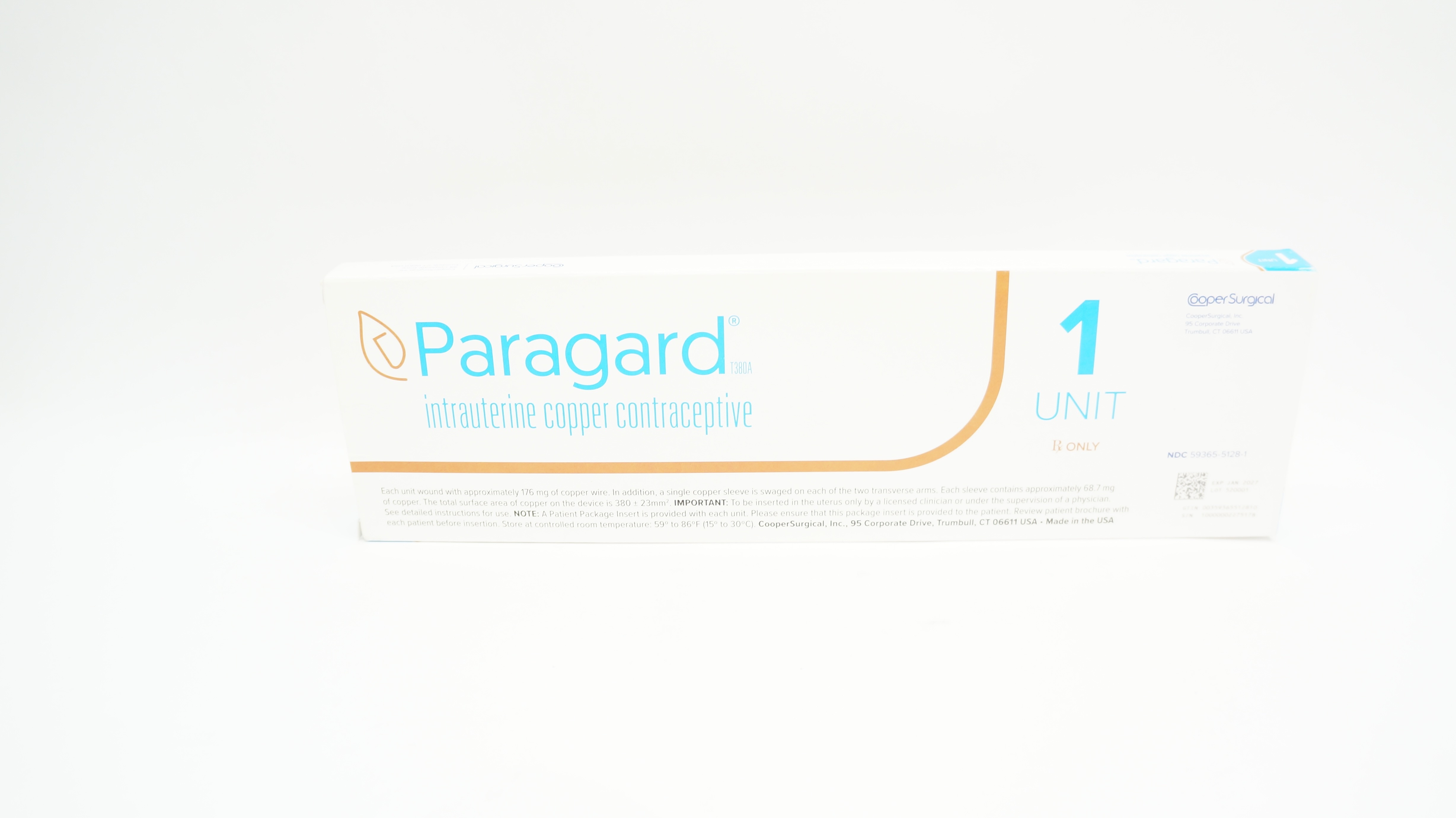 Cooper Surgical NDC 59365-5128-1 Paragard Intrauterine Copper Contraceptive