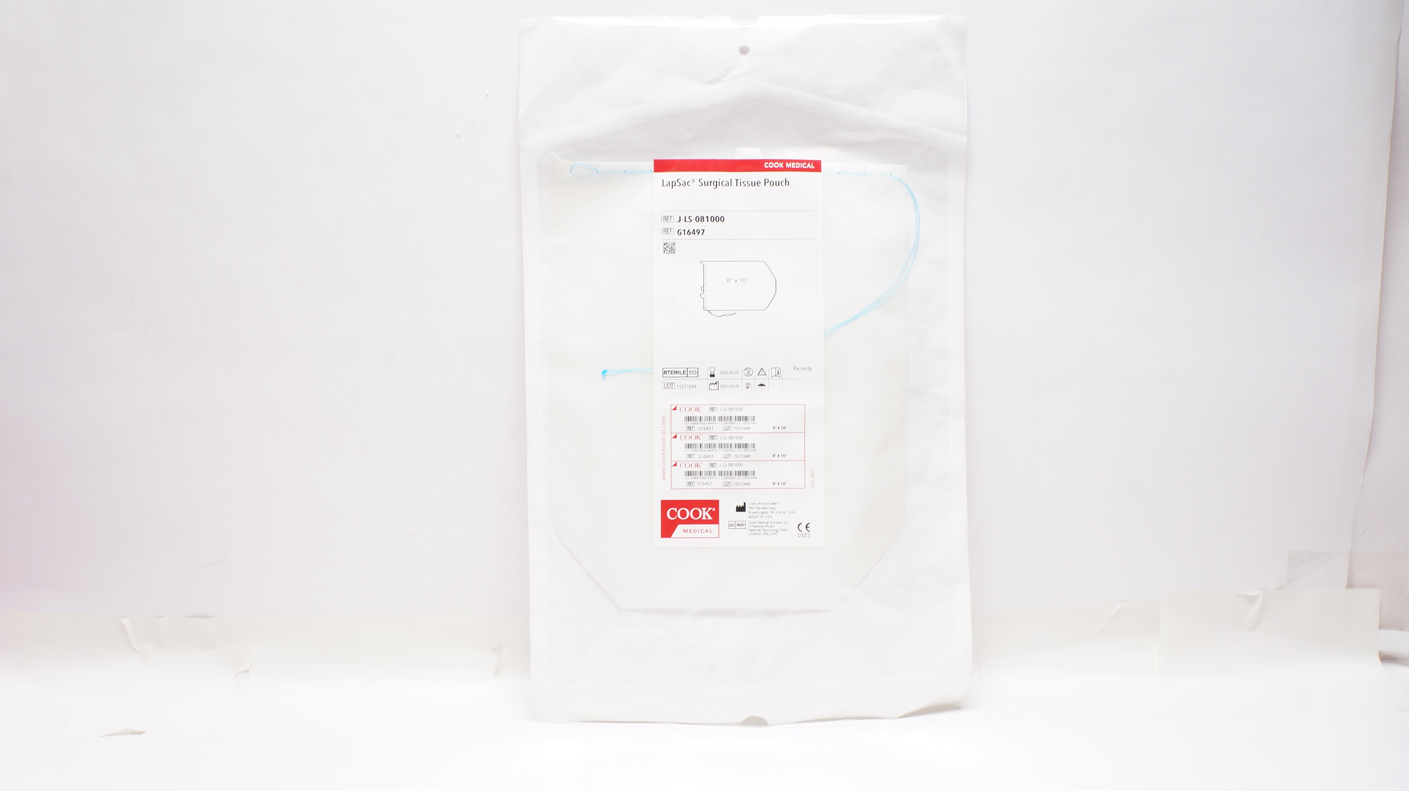 Cook Medical G16497 LapSac Surgical Tissue Pouch 8inch x 10inch