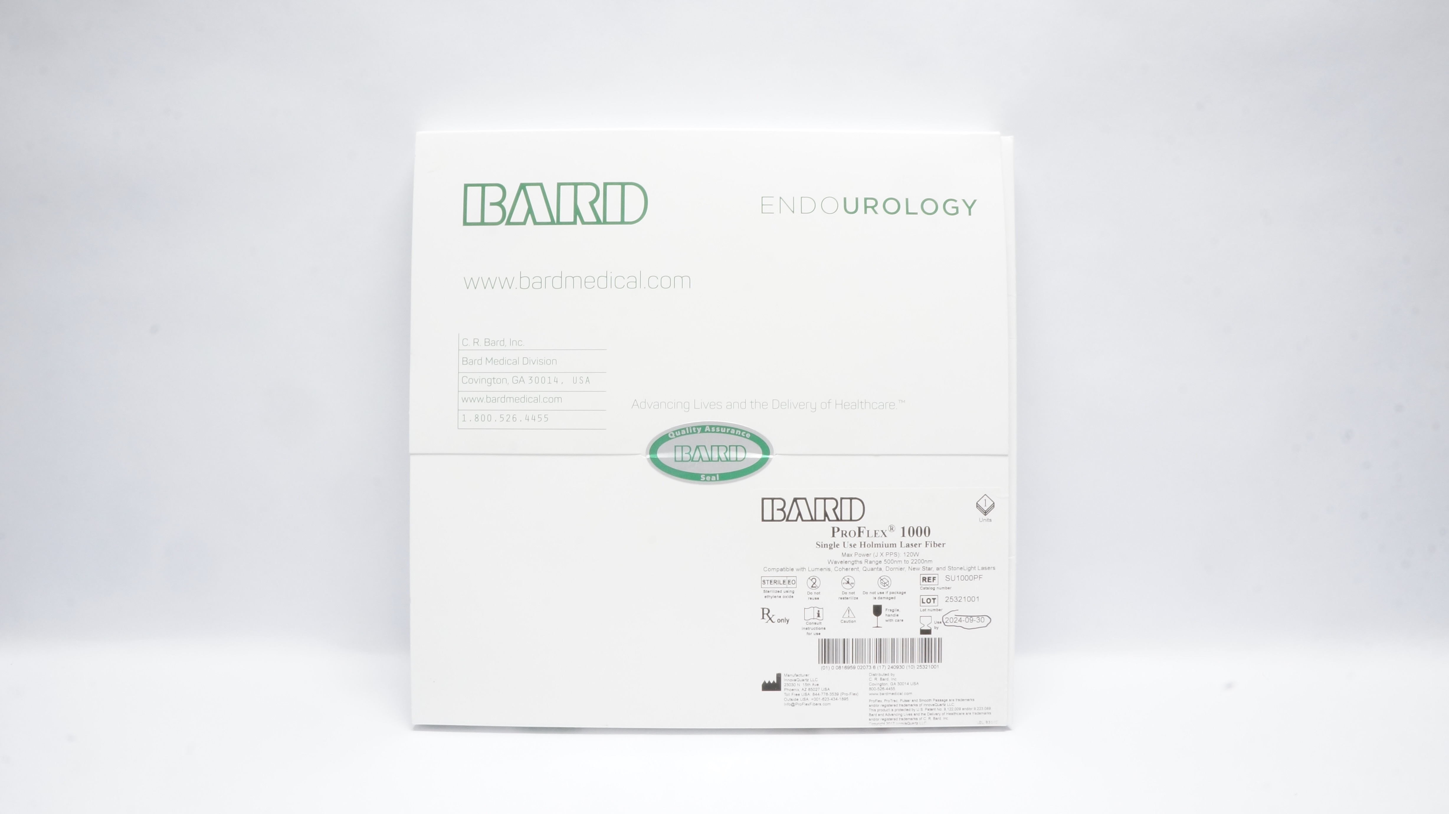 Bard SU1000PF ProFlex 1000 Single Use Holmium Laser Fiber 120W (x)