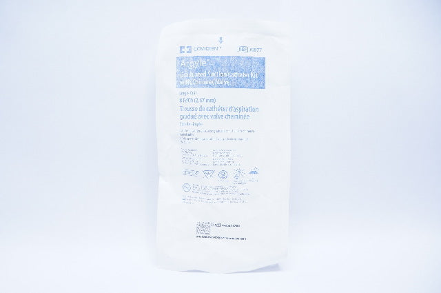 Covidien 30877 Argyle Graduated Suction Cath. Kit with Chimney Valve 8Fr.