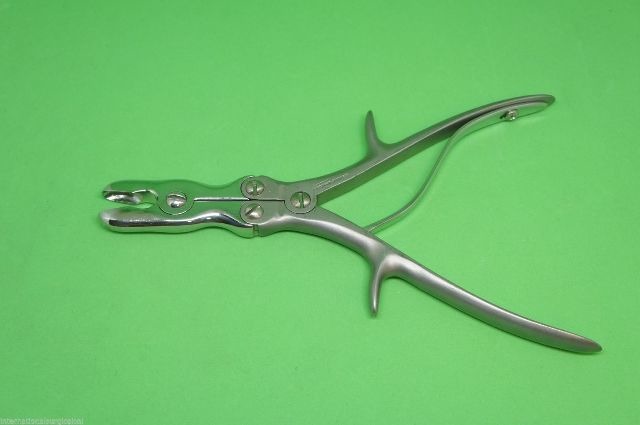Grieshaber Rongeur Stille-Luer Dbl-Jointed Str 9inch lg Rd End Jaws Bone Surg