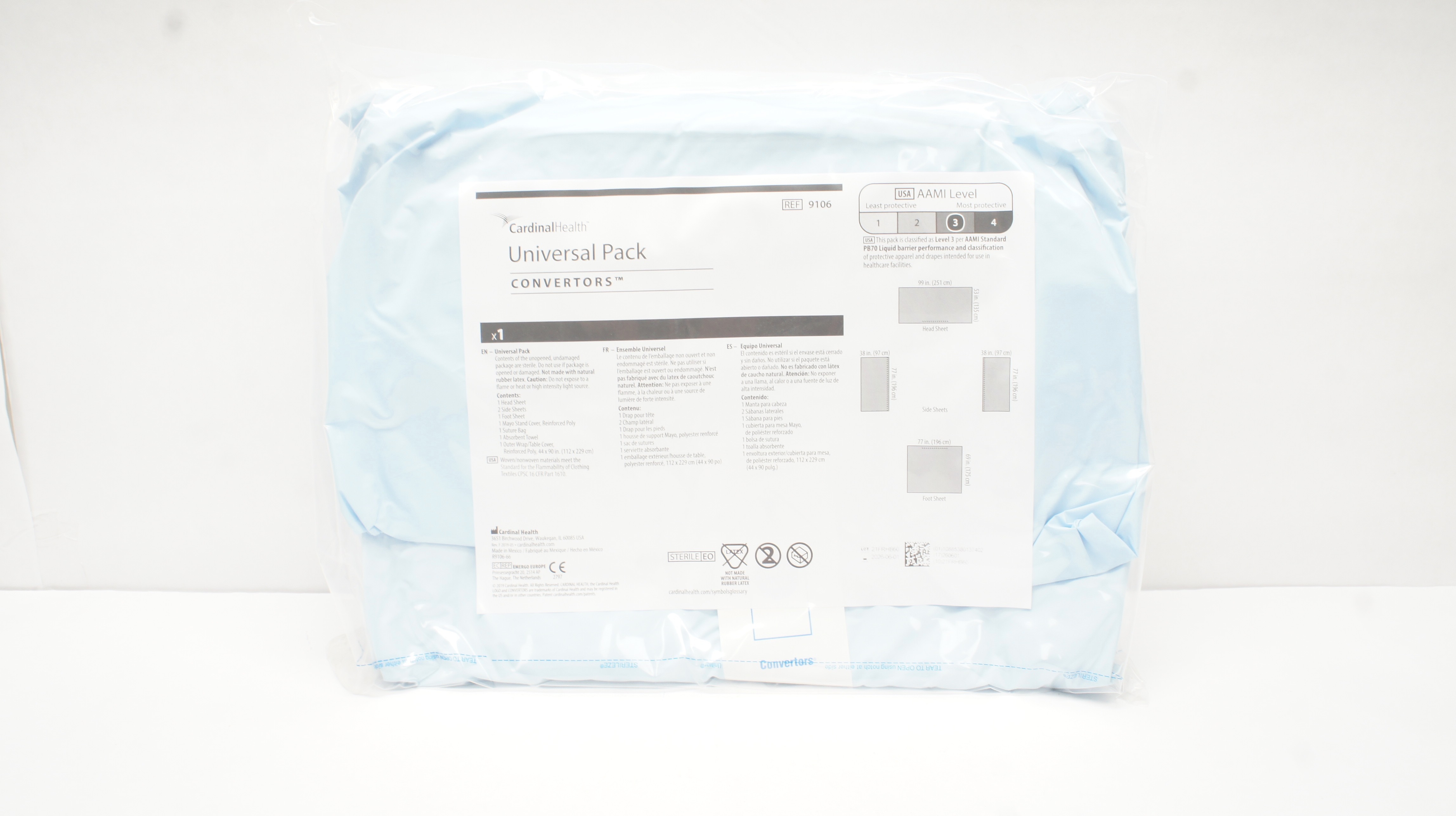 Cardinal Health 9106 Convertors Universal Pack
