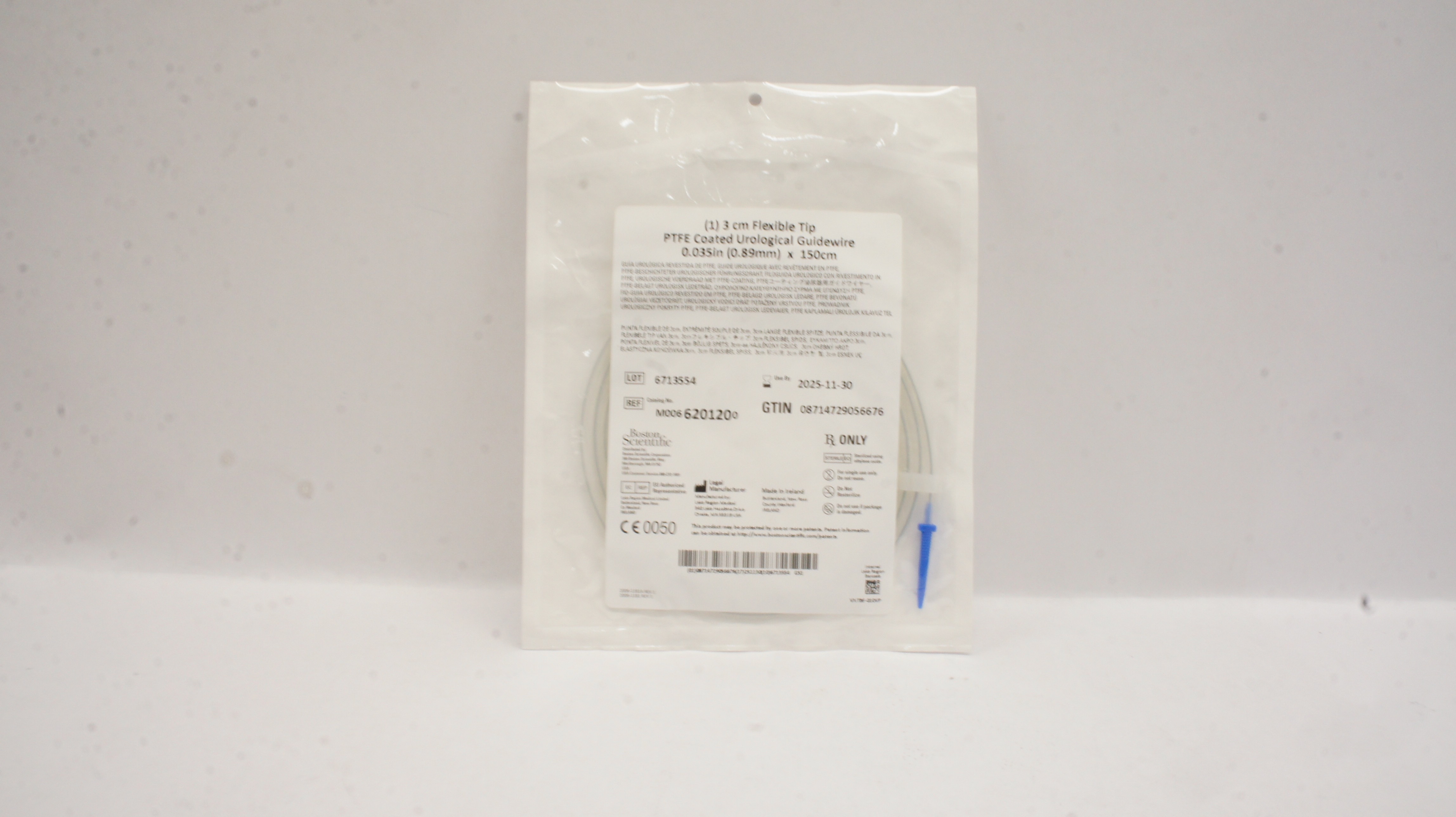 Boston Scientific 620120 3cm Flexible Tip PTFE Coated Urological Guidewire