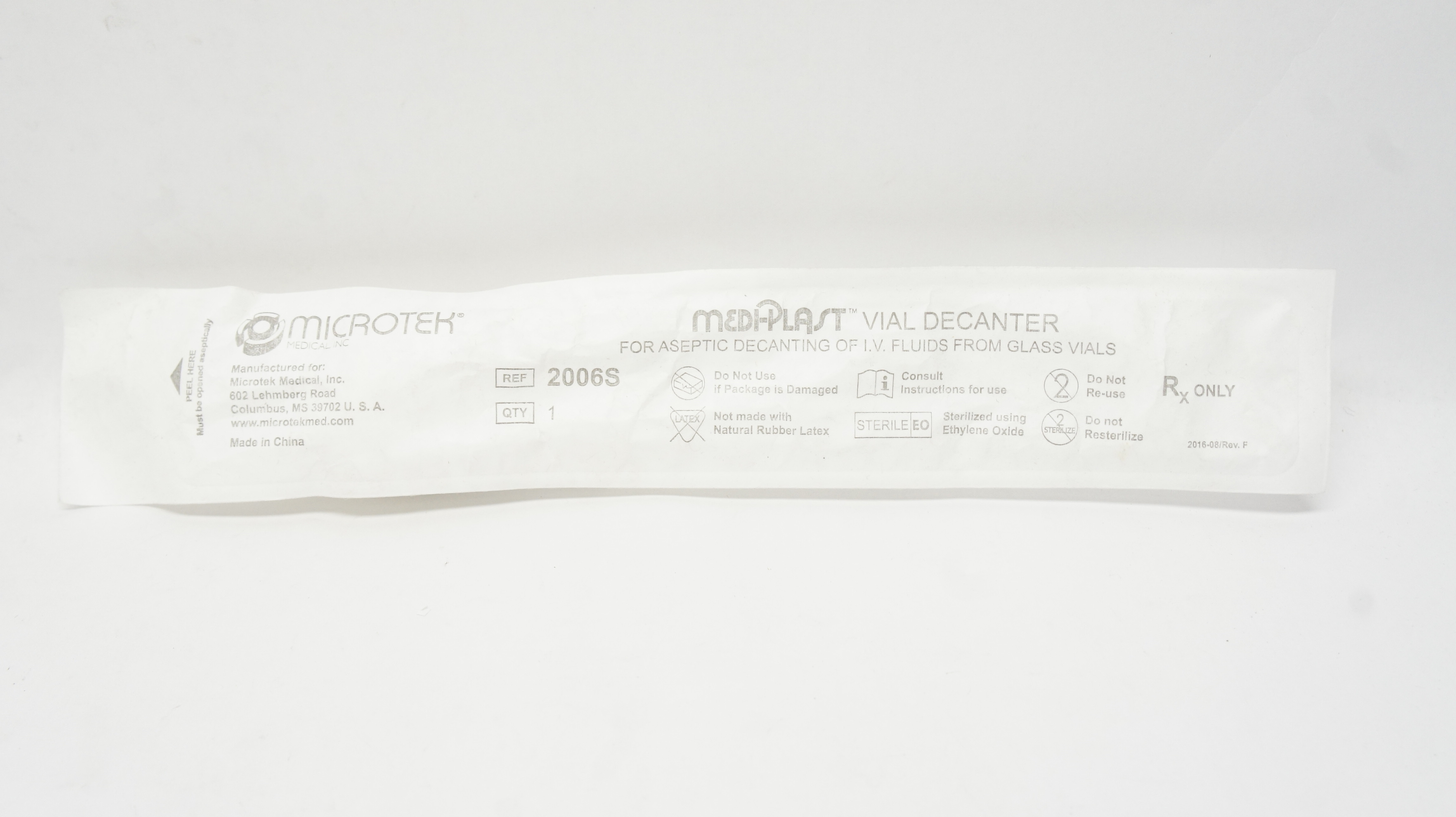 Microtek 2006S MEDI-PLAST Vial Decanter