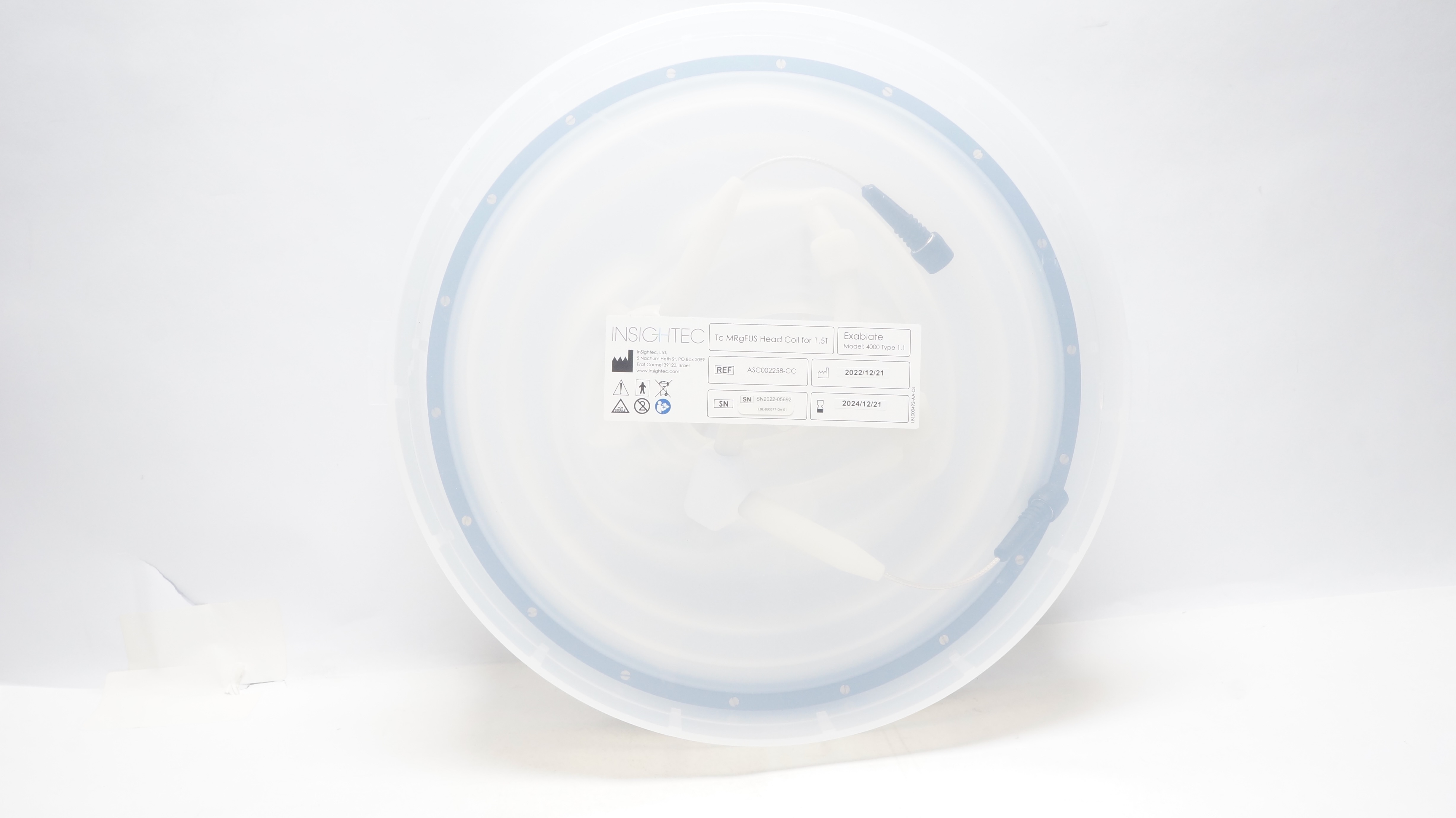 InSightec ASC002258-CC Tc MRgFUS Head Coil for 1.5T, Model 4000Type 1.1 (x)