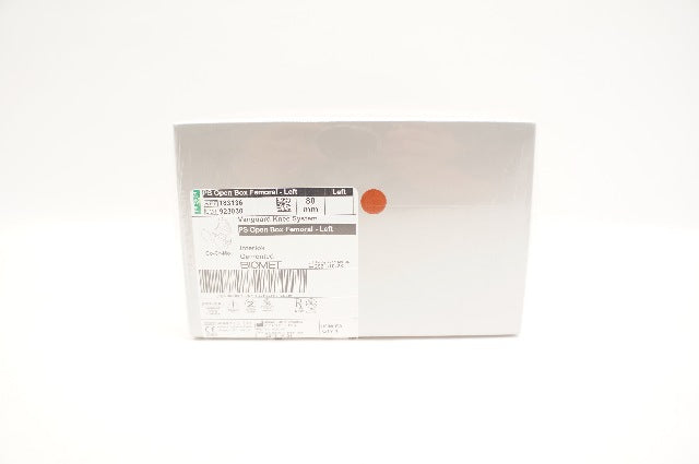 Biomet 183136 Vanguard Knee System PS Open Box Interlok Femoral - Left 80mm (x)