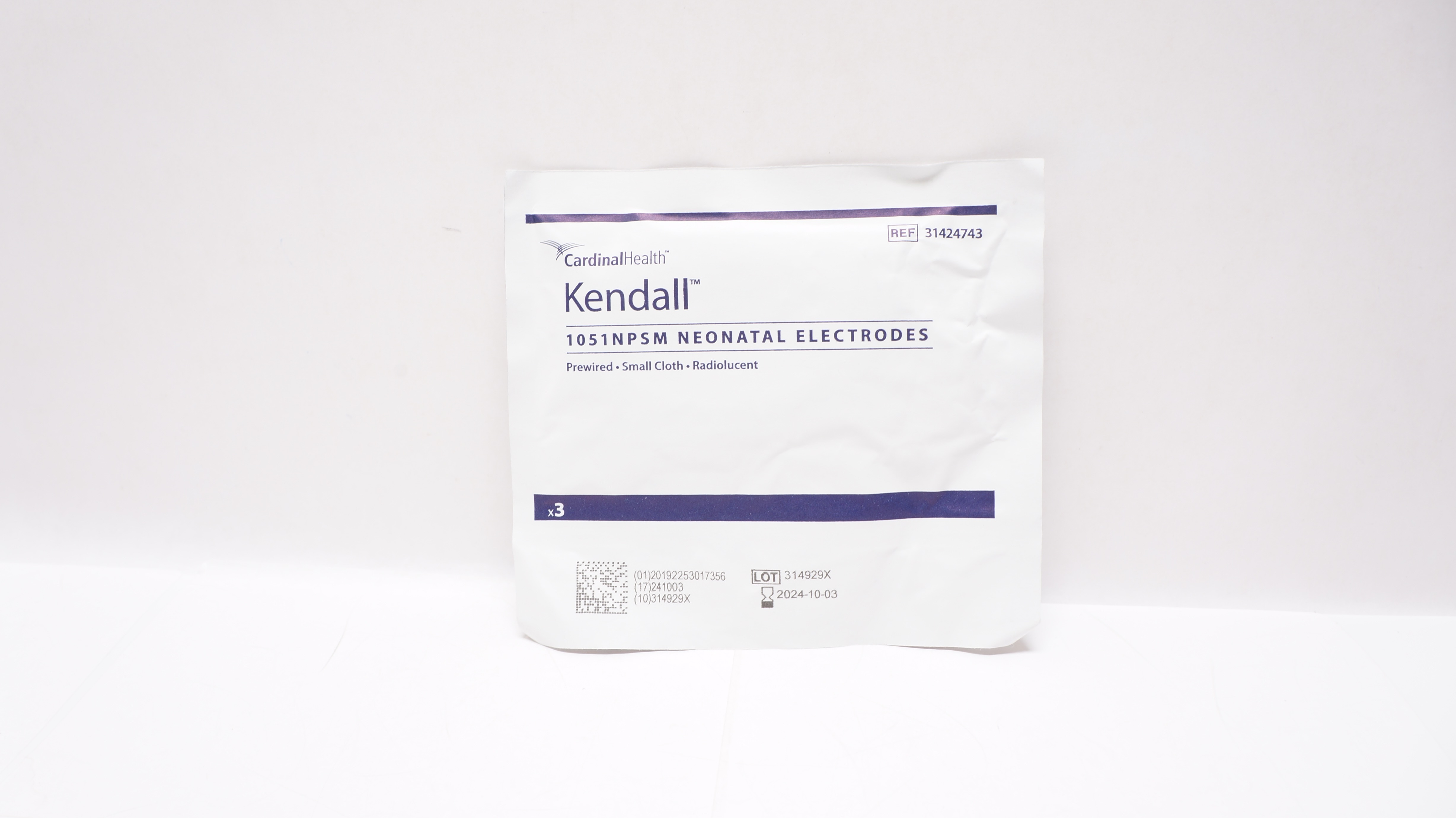 Cardinal Health 31424743 Kendall 1051NPSM Neonatal Electrodes - Pack of 3