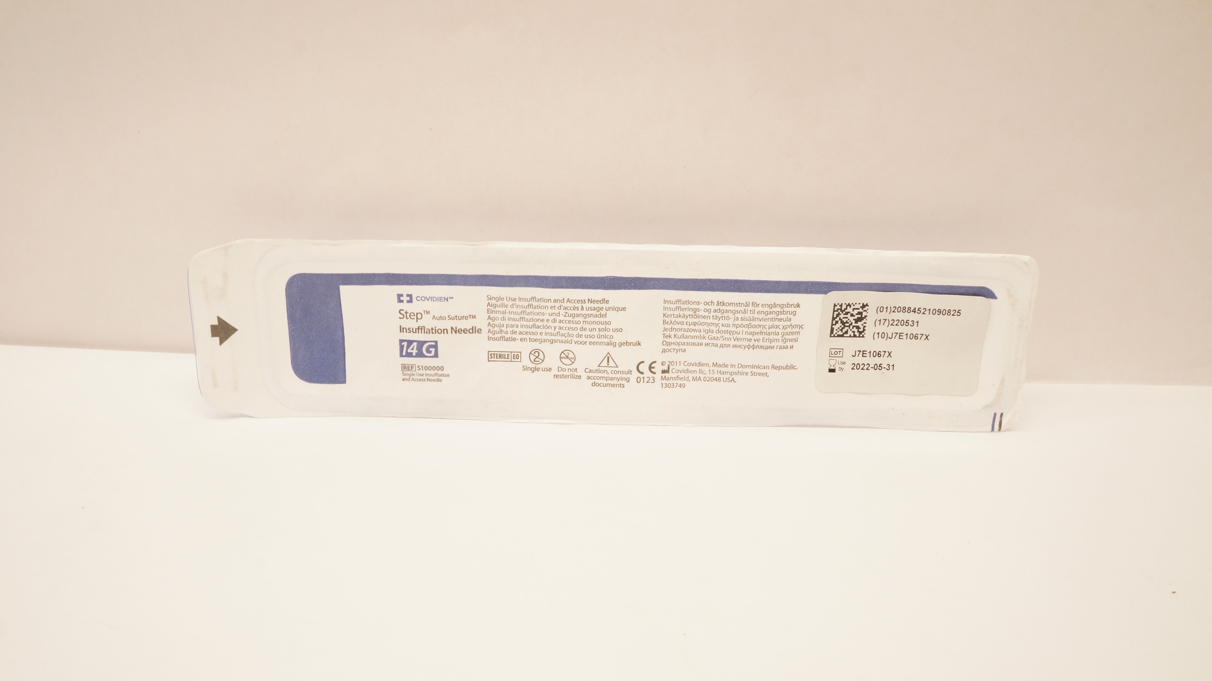 Covidien S100000 Step Insufflation Ndle 14G (x)