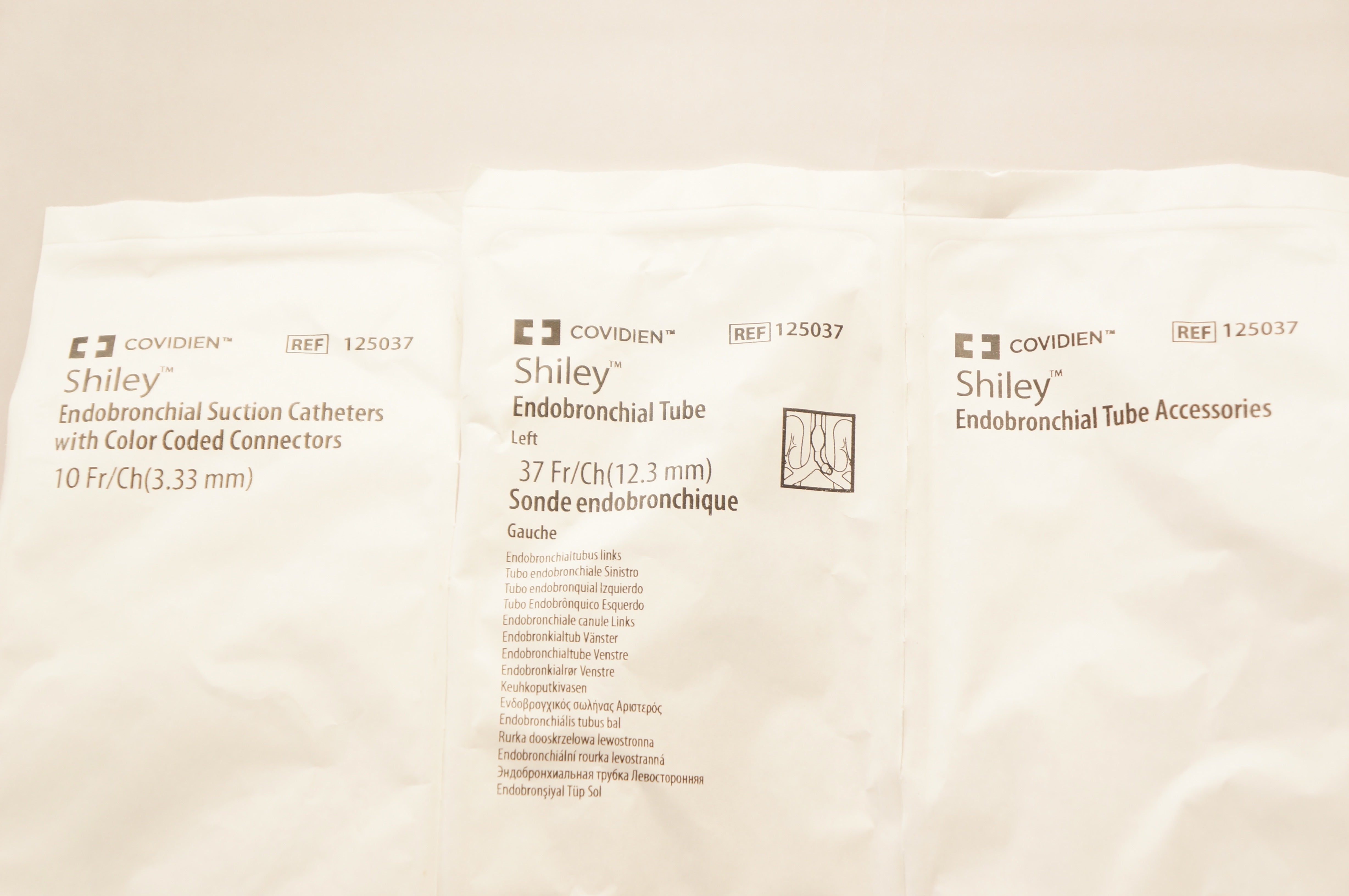 Covidien 125037 Shiley Endobronchial Caths.10Fr/Ch, Tube 37Fr/Ch & Accessories