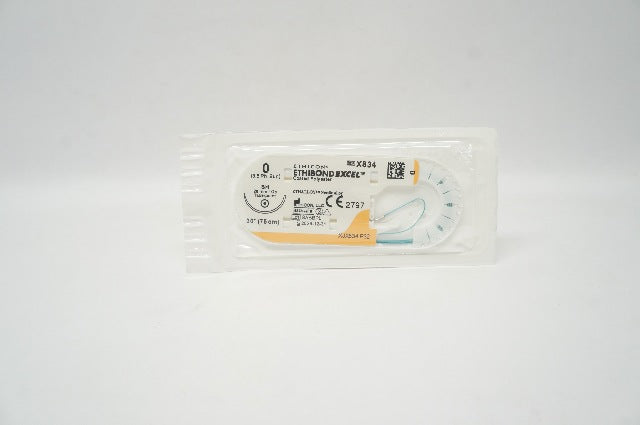 Ethicon X834 0 ETHIBOND EXCEL Polyester Stre SH 26mm 1/2c Taperpoint, 30inch