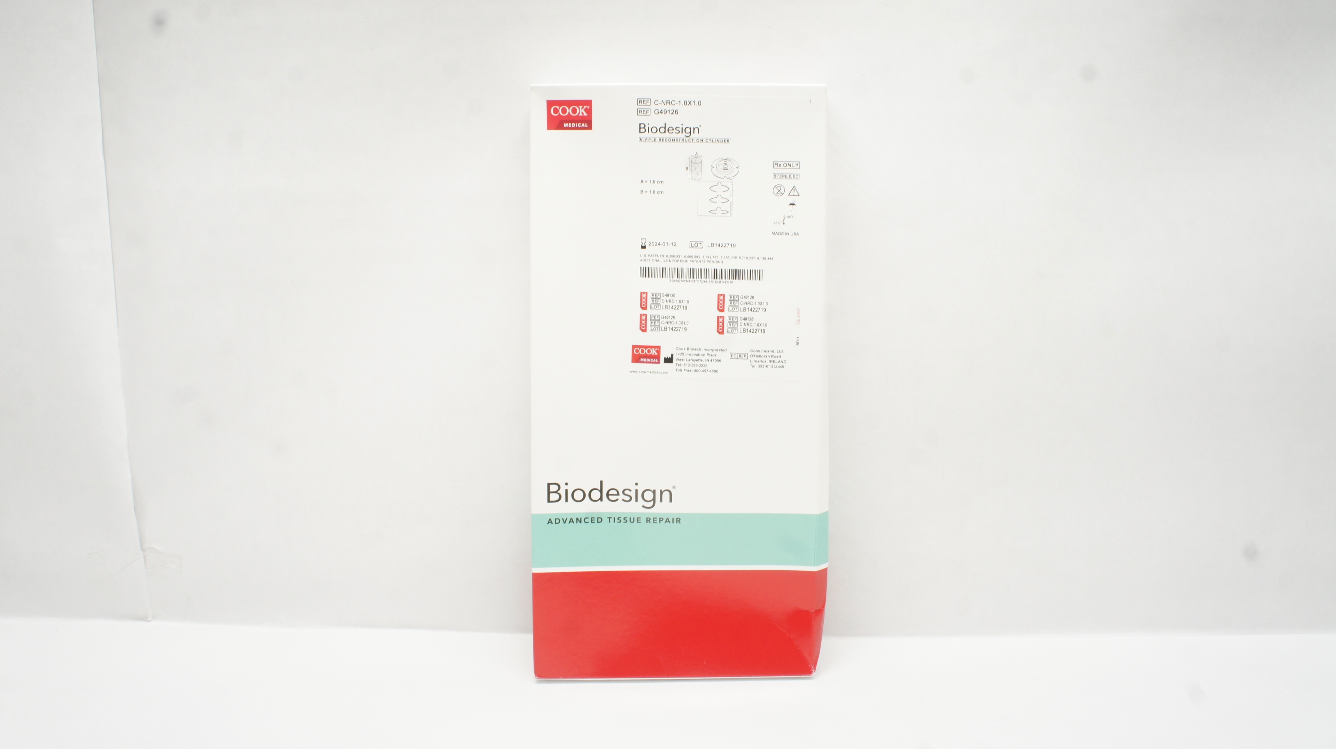 Cook Medical G49126 Biodesign Nipple Reconstruction Cylinder 1.0cm x 1.0cm (x)