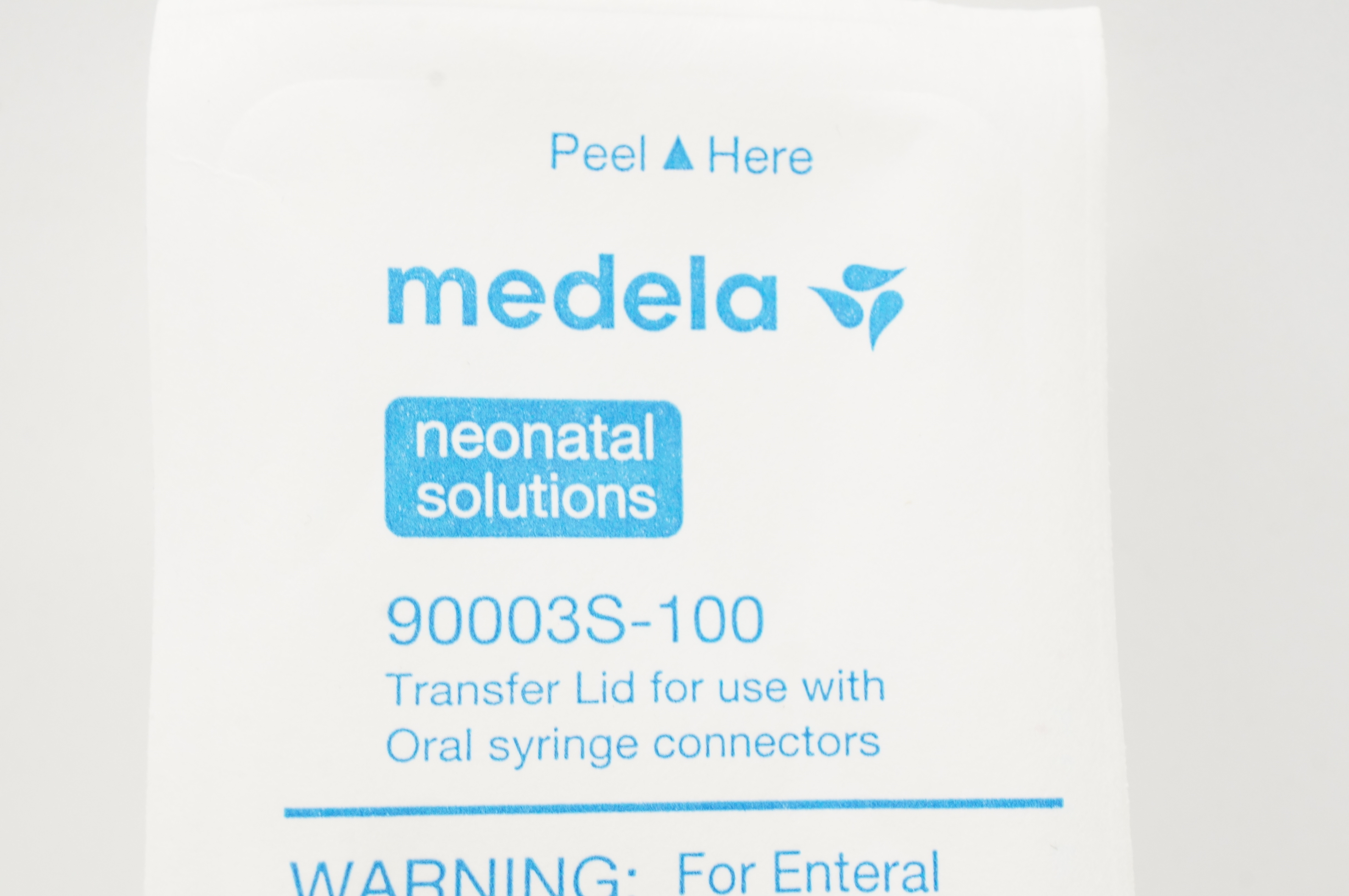 Medela 90003S-100 Transfer Lid For Use with Oral Syringe Connectors