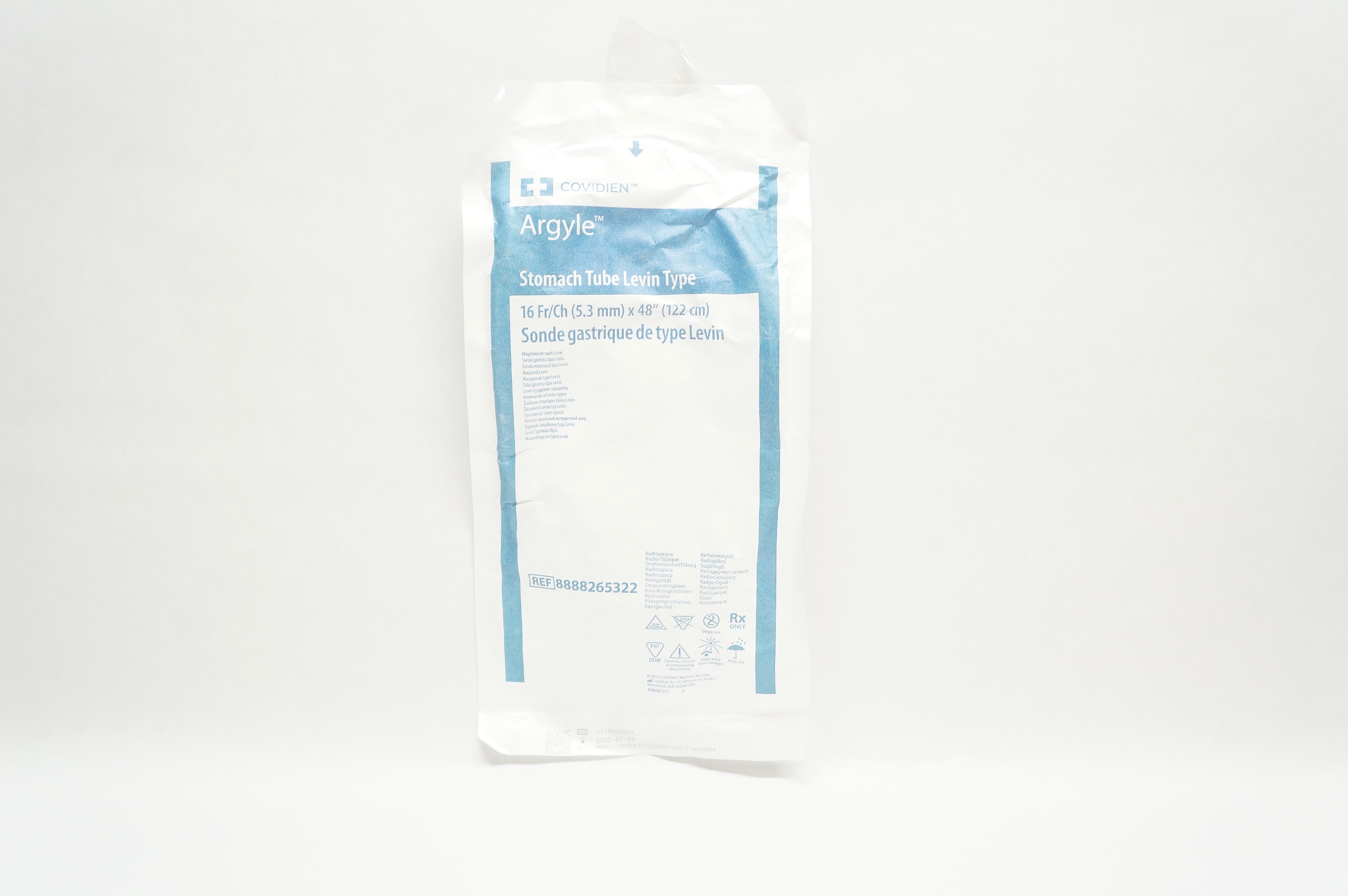 Covidien 8888265322 Argyle Stomach Tube Levin Type 16Fr/Ch x 48 inch (x)