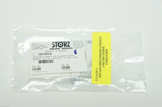 Karl Storz 28140SA Threaded Cannula For 28140EB Polymer Handle 6.1mm x 90mm