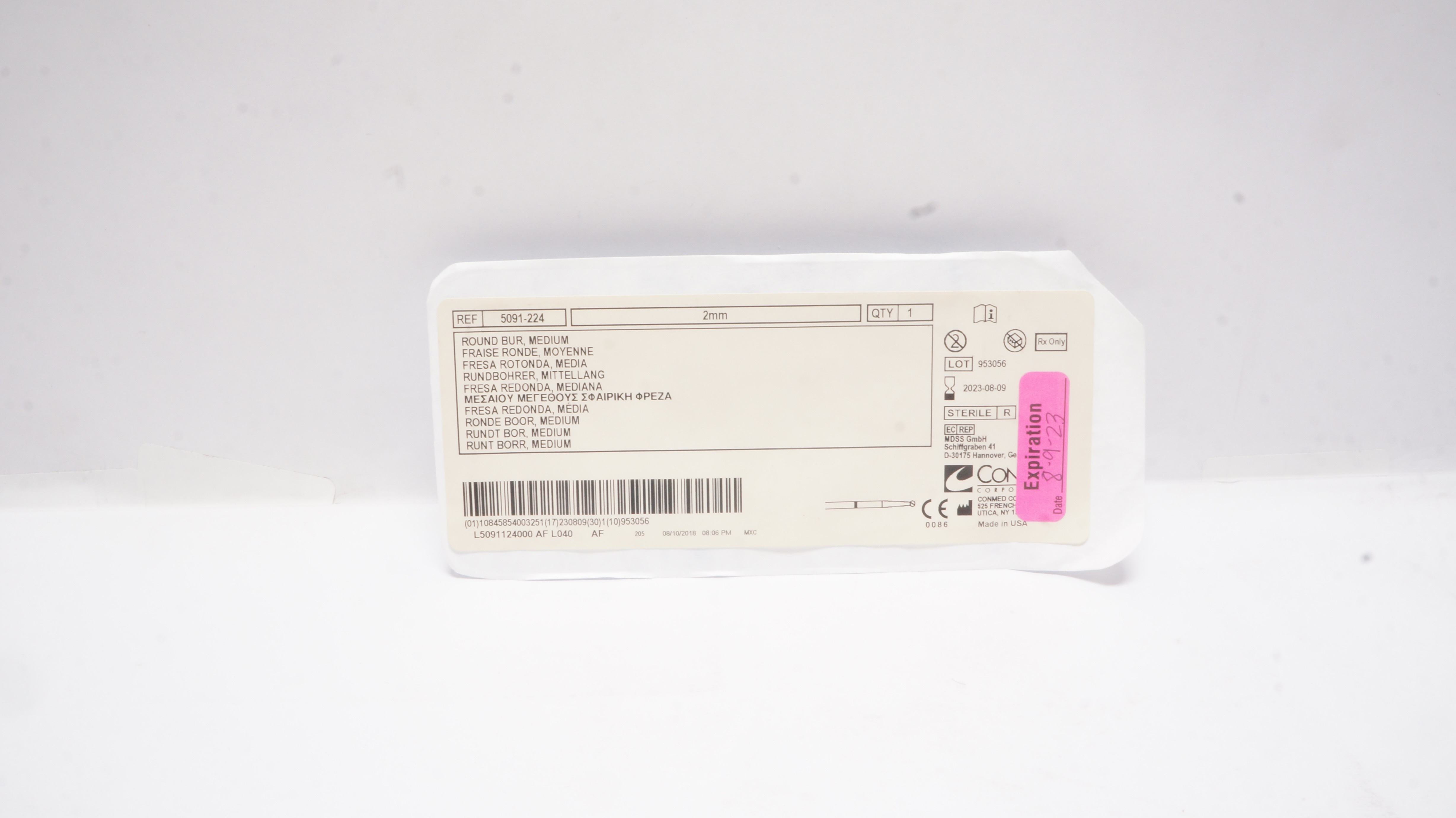 ConMed 5091-224 Round Bur Medium 2mm (x)