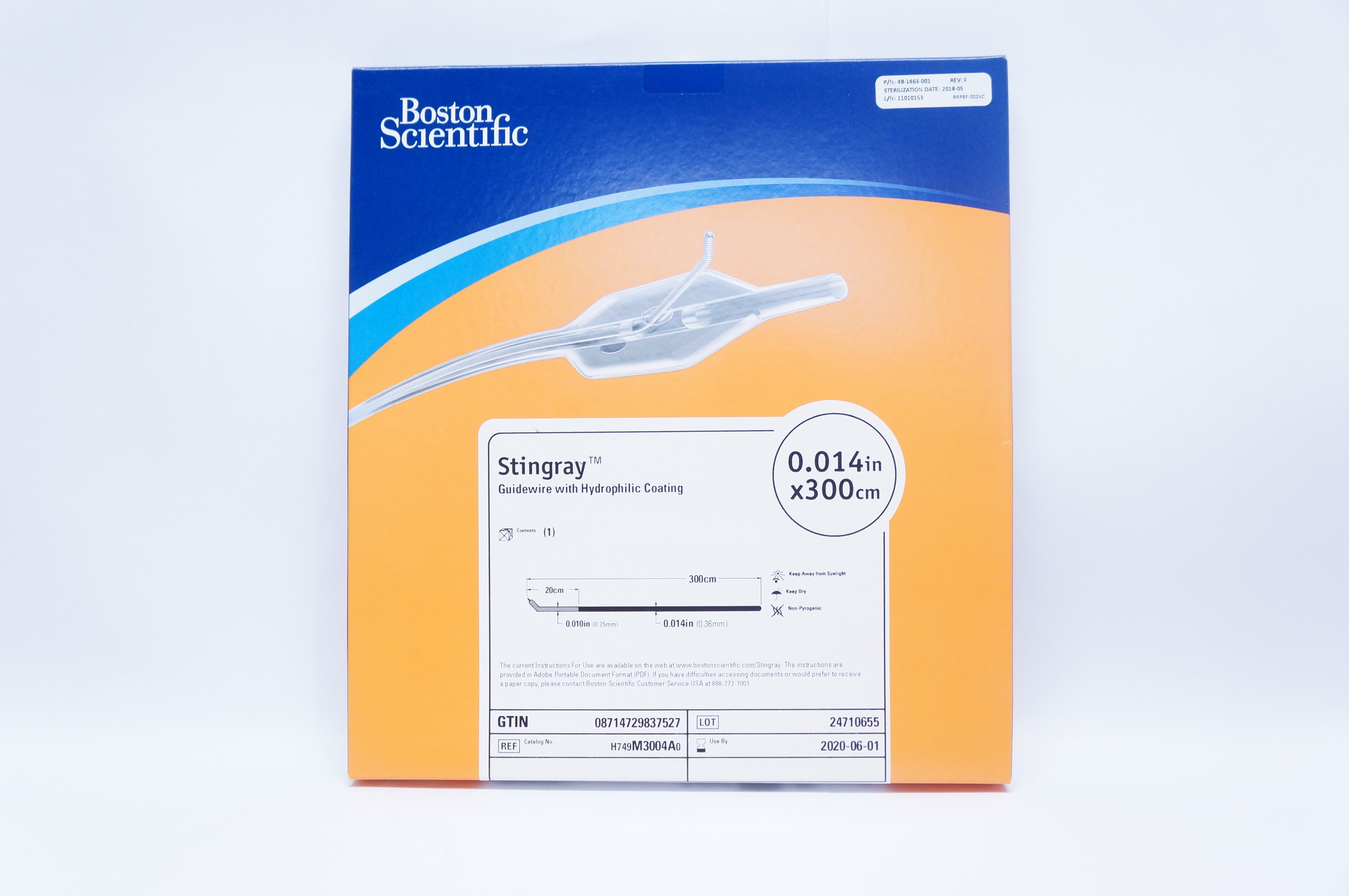 Boston Scientific H749M3004A0 Stingray Guidewire 0.014inch x 300cm (x)