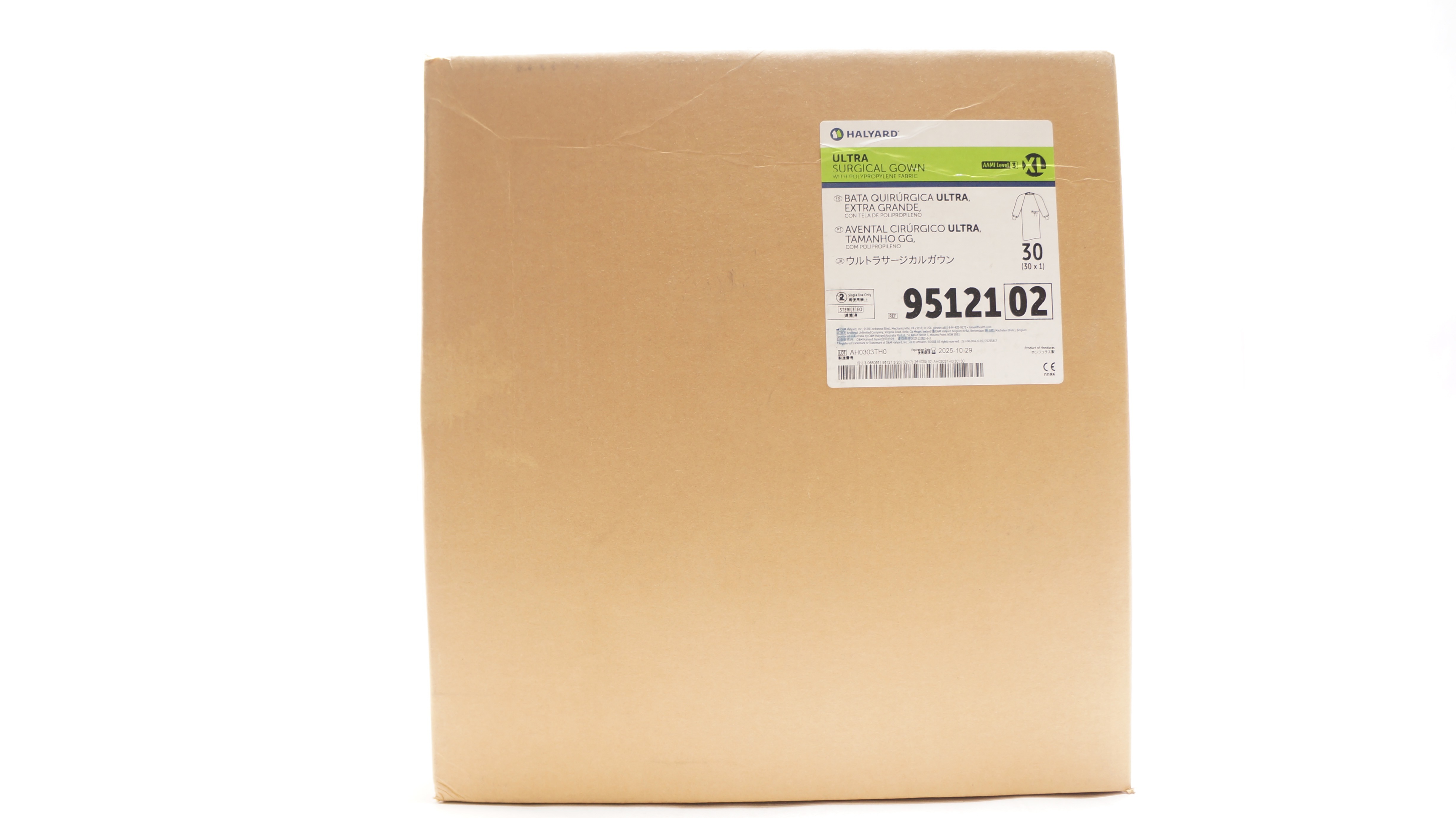 Halyard 95121 ULTRA Surgical Gown, X-Large, Sterile - Case of 30