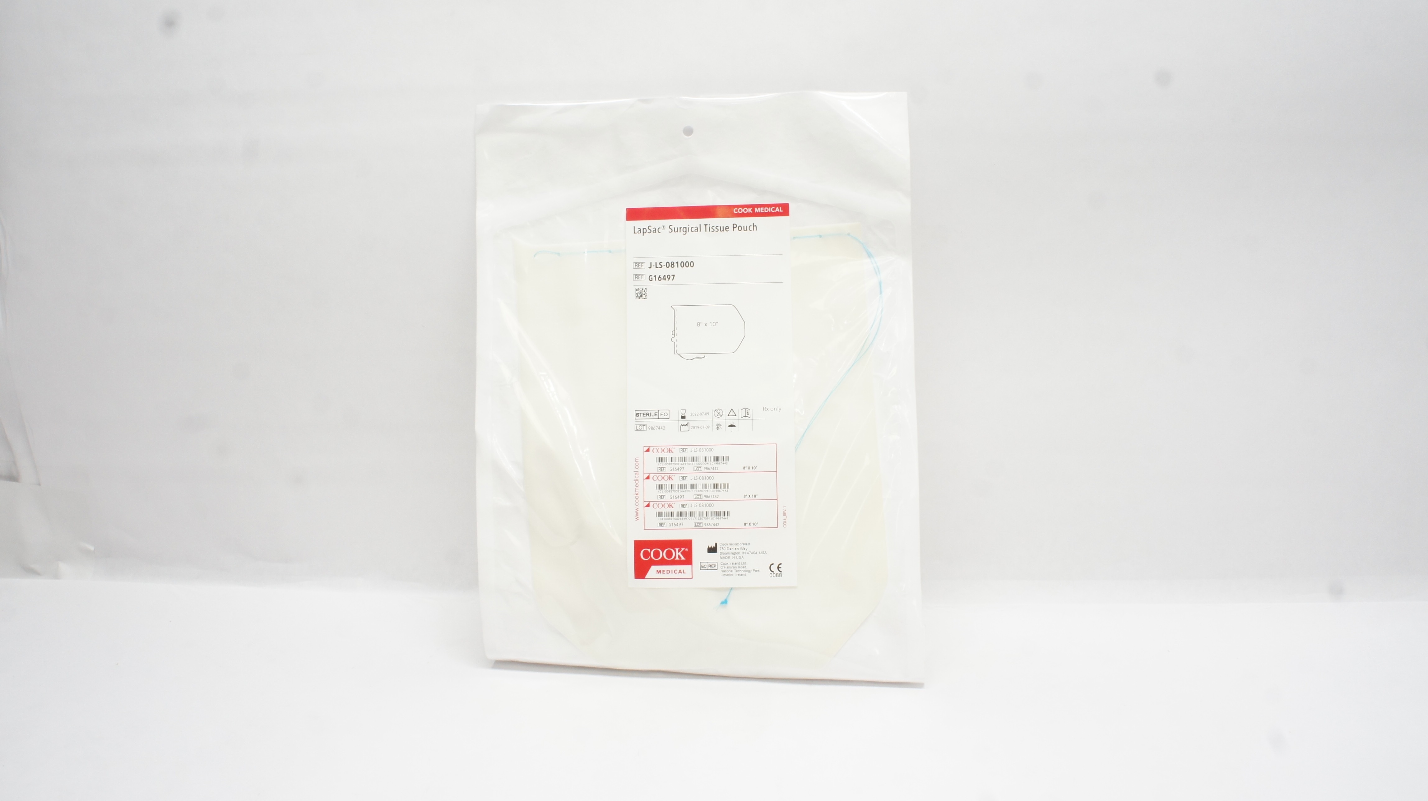 Cook Medical G16497 LapSac Surgical Tissue Pouch 8inch x 10inch (x)
