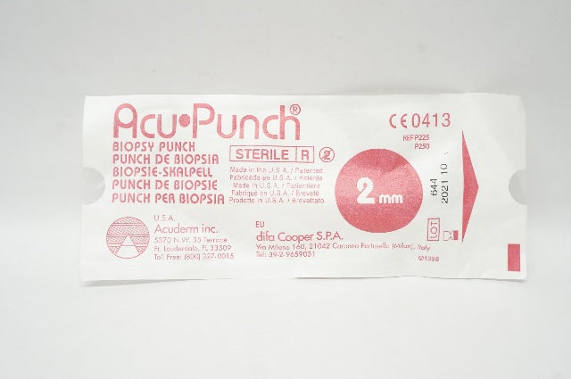Acuderm P225 Acu Punch Biopsy 2mm (x)
