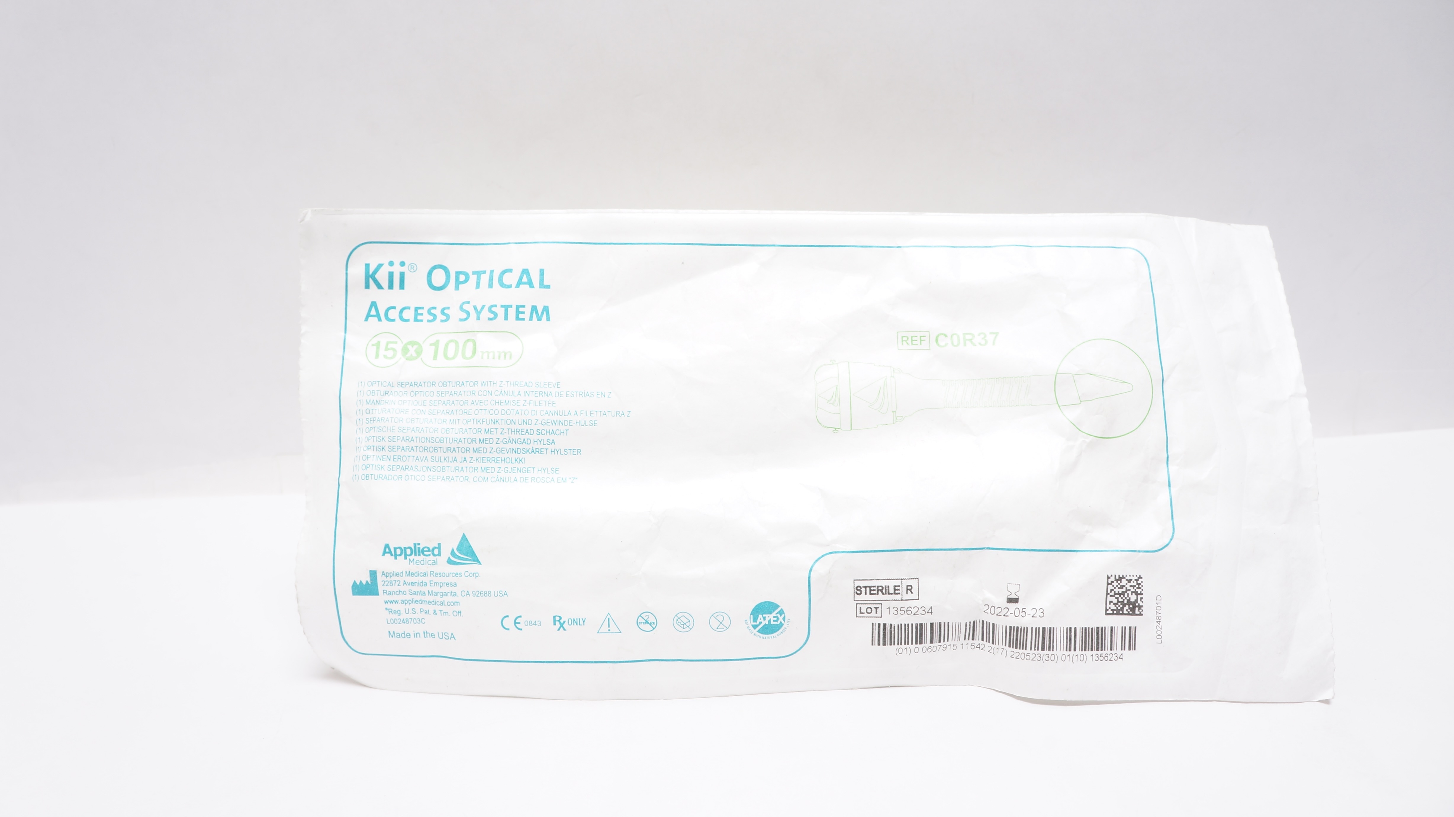 Applied Medical C0R37 Kii Optical Separator Obturator 15 x 100 mm (x)
