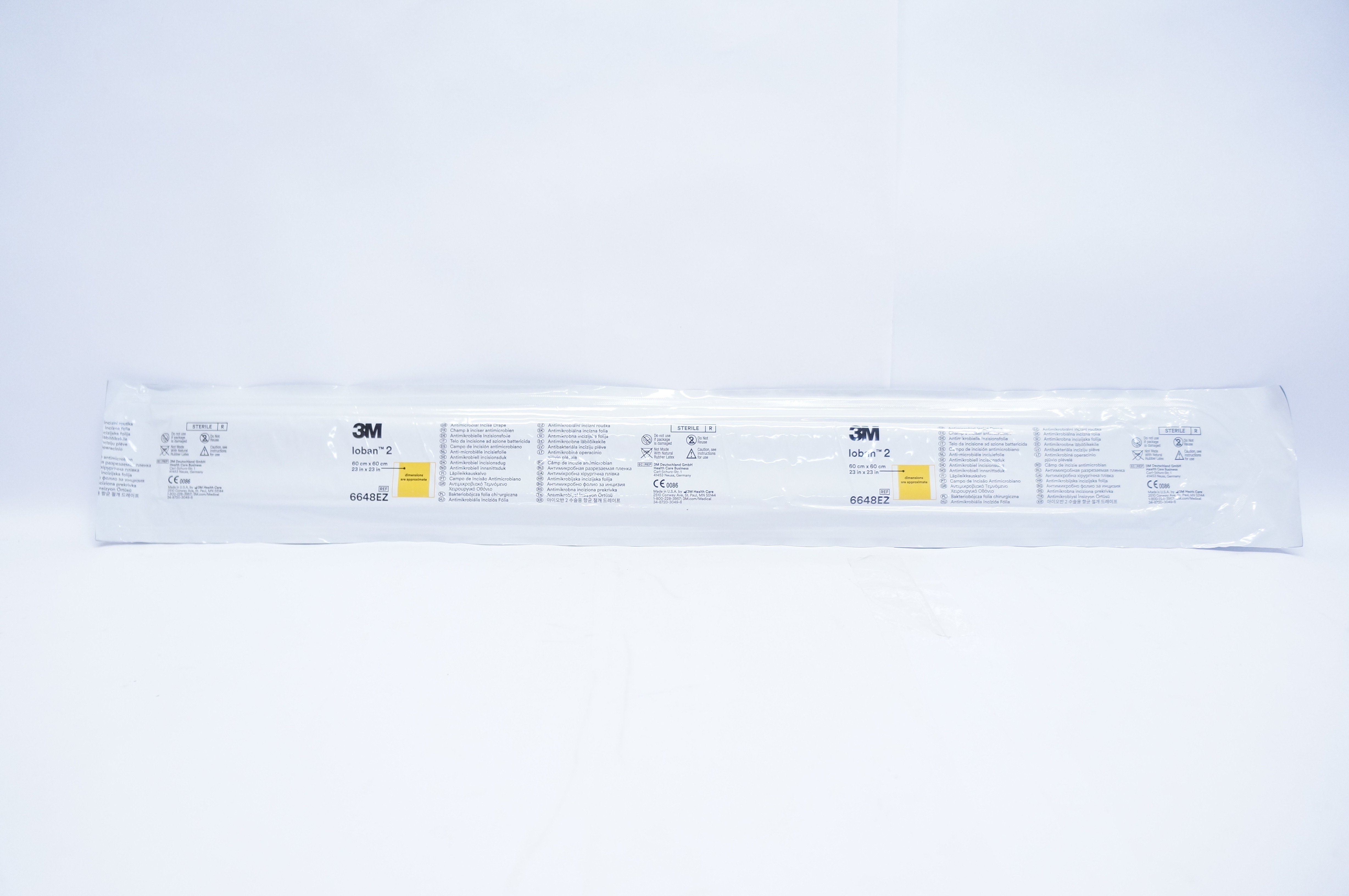 3M 6648EZ Loban 2 Antimicrobial Incise Drape 23inch x 23inch