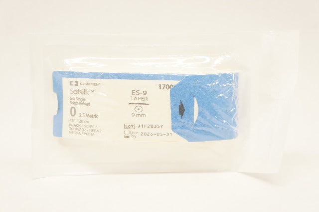 Ethicon 170003 0 Sofsilk Silk Single Stitch Reload, ES-9 9mm, 48inch
