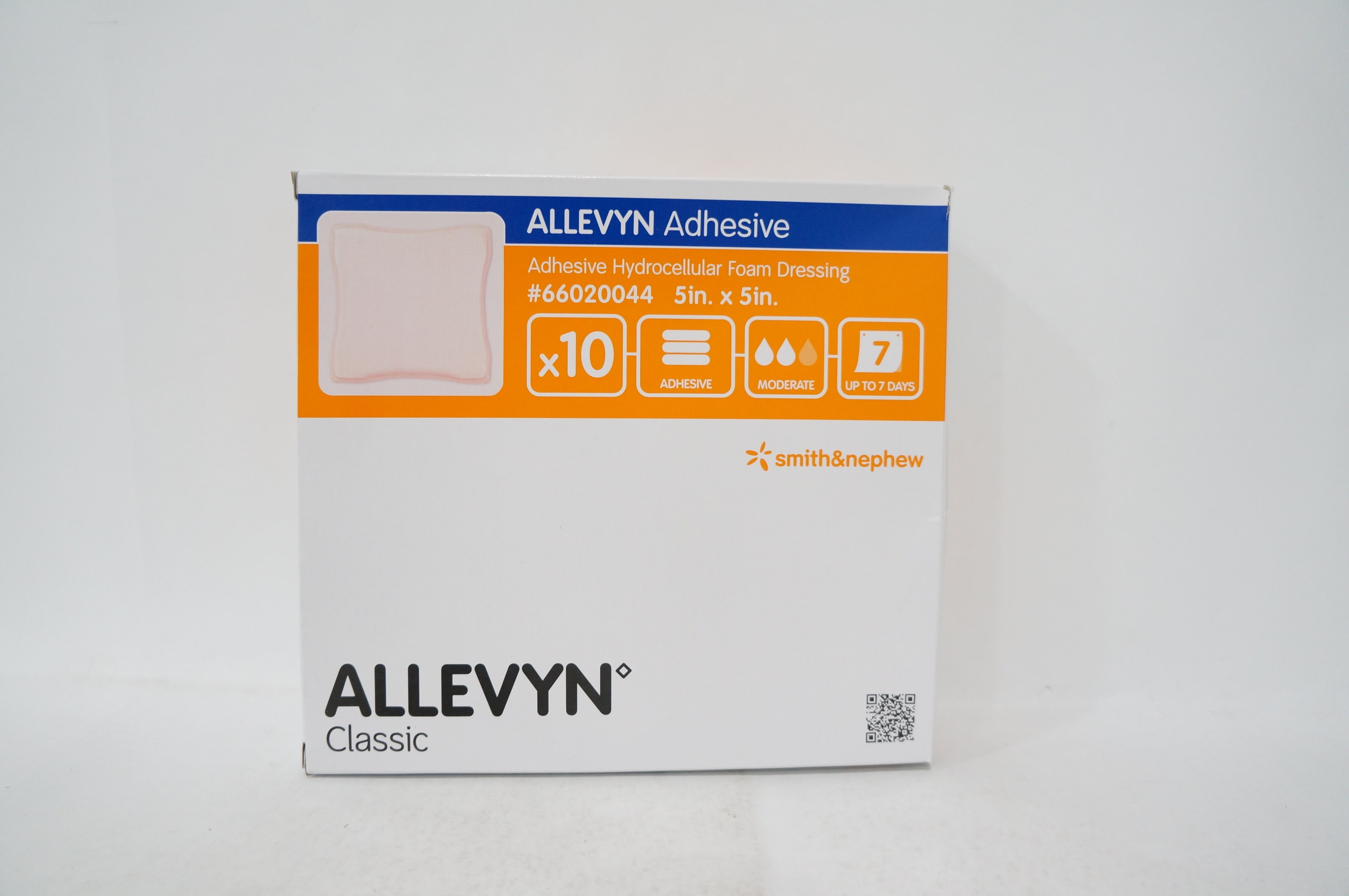 Smith&Nephew 66020044 Adhesive Hydrocellular Foam Dressing 5x5inch - Box of 10