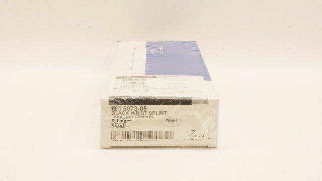 DeRoyal 5073-05 Black Wrist Splint Loop Lock Closures, X Large 8TNCH, Right