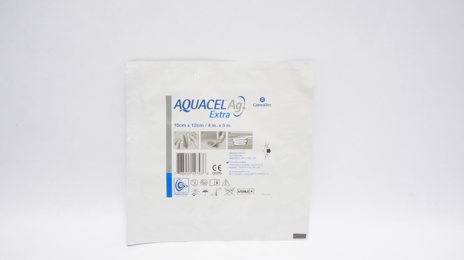 ConvaTec AQUACEL Ag Extra Wound Dressing 10cm x 12cm