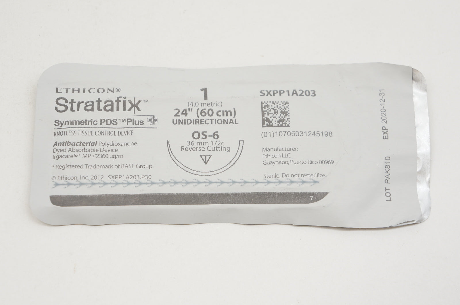Ethicon SXPP1A203 1 Stratafix Symmetric PDS Plus, OS-6, 36mm 1/2c, 24inch