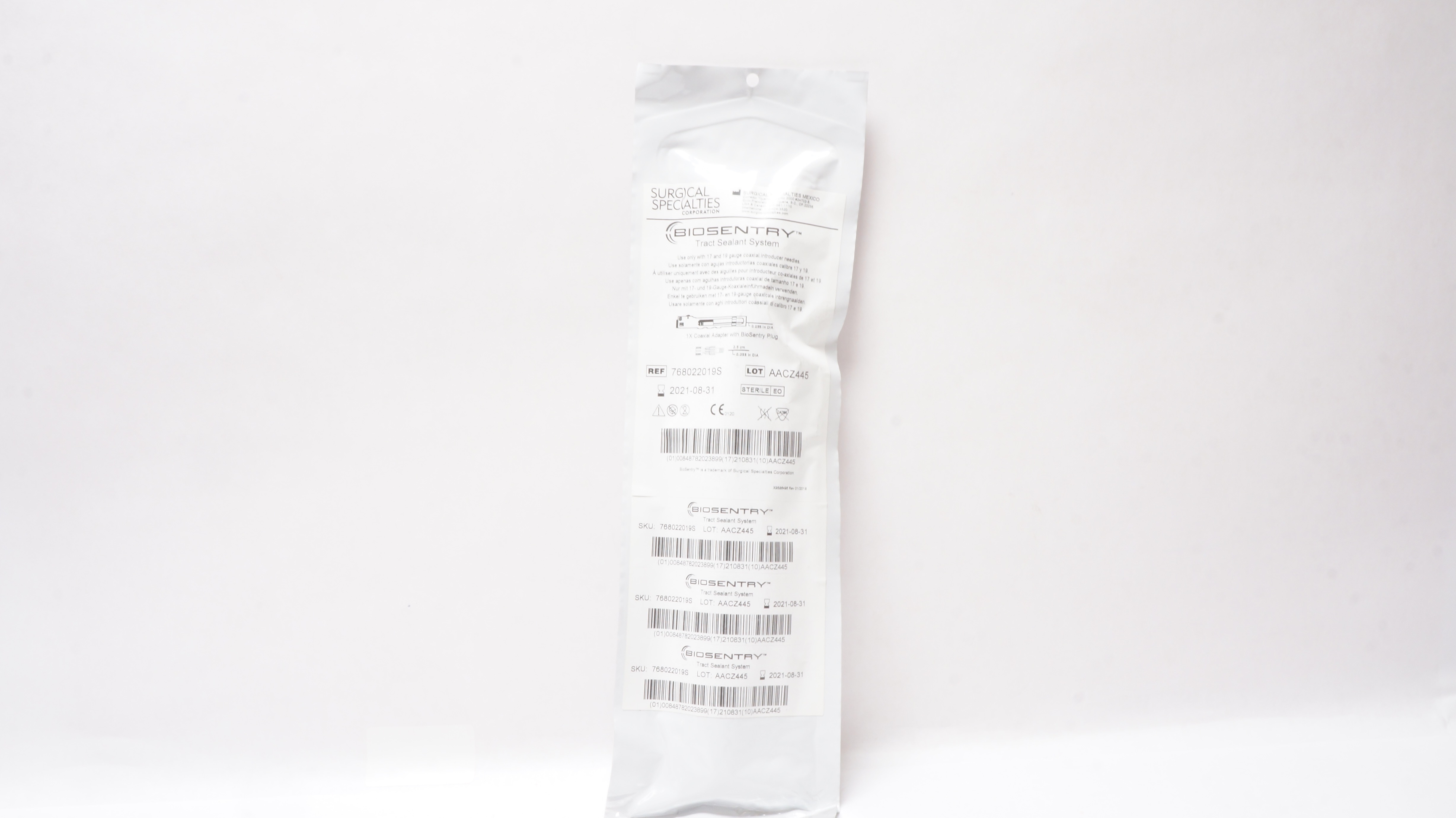 Surgical Specialties 768022019S Biosentry Tract Sealant System (x)