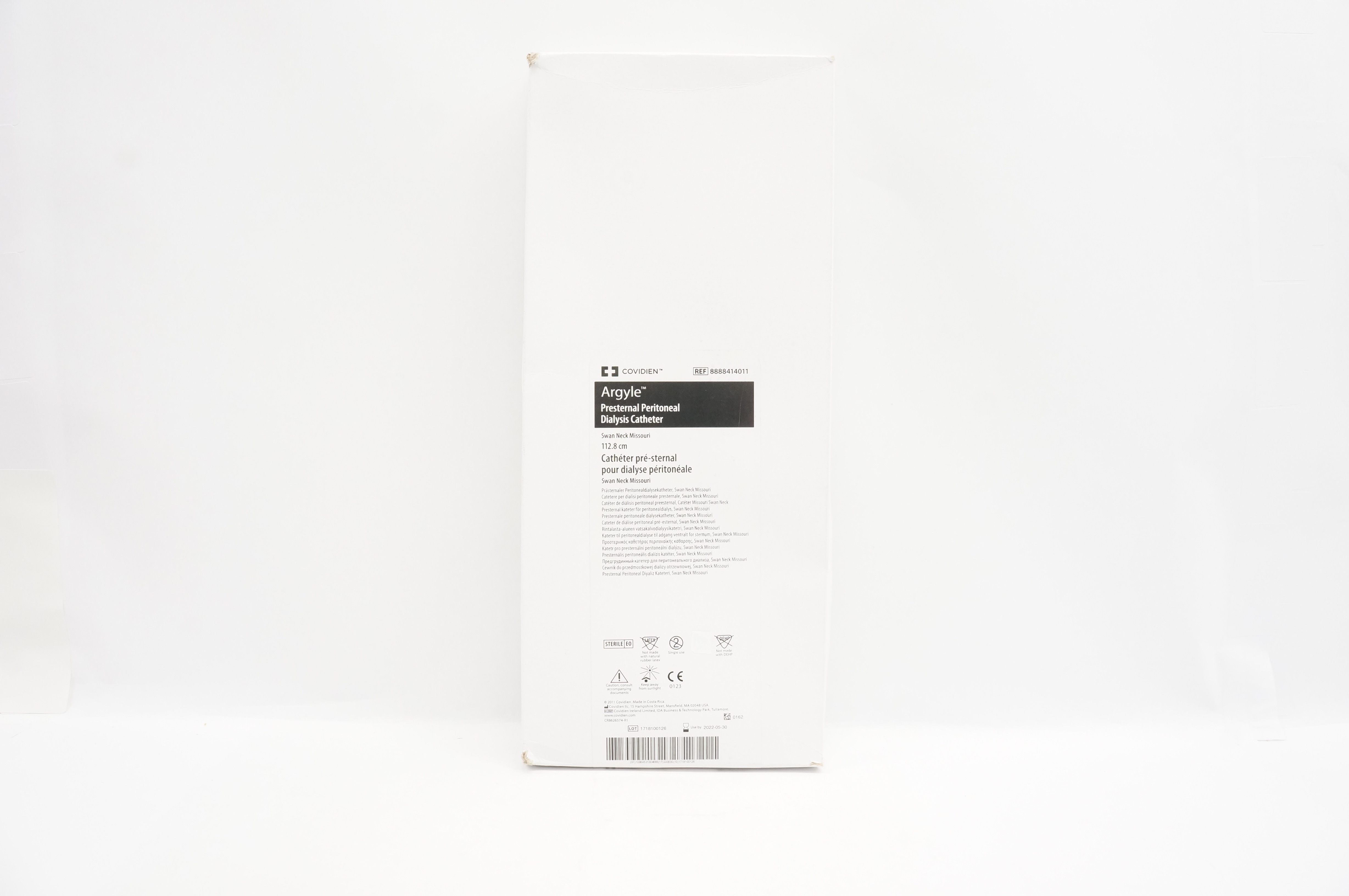 Covidien 8888414011 Argyle Presternal Peritoneal Dialysis Cath. 112.8cm